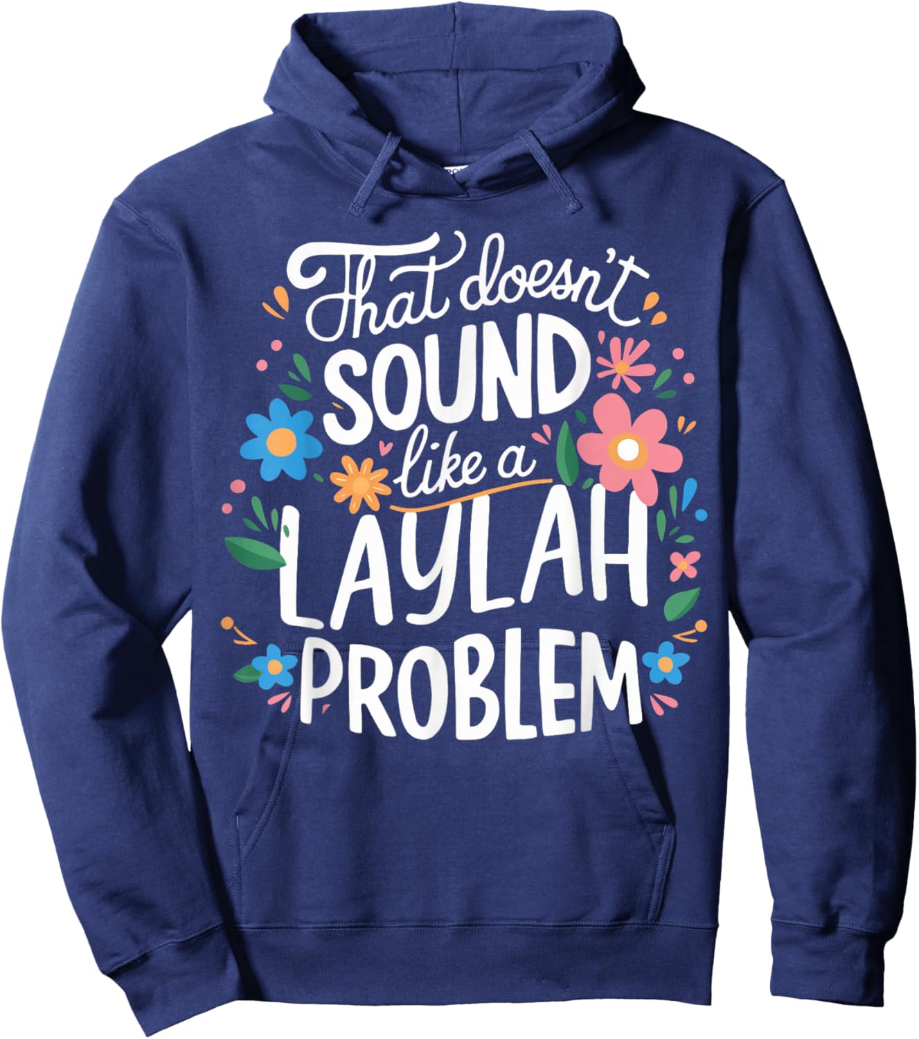 LAYLAH Personalized Cute Girls LAYLAH Name Hoodie - Hoodie | Navy