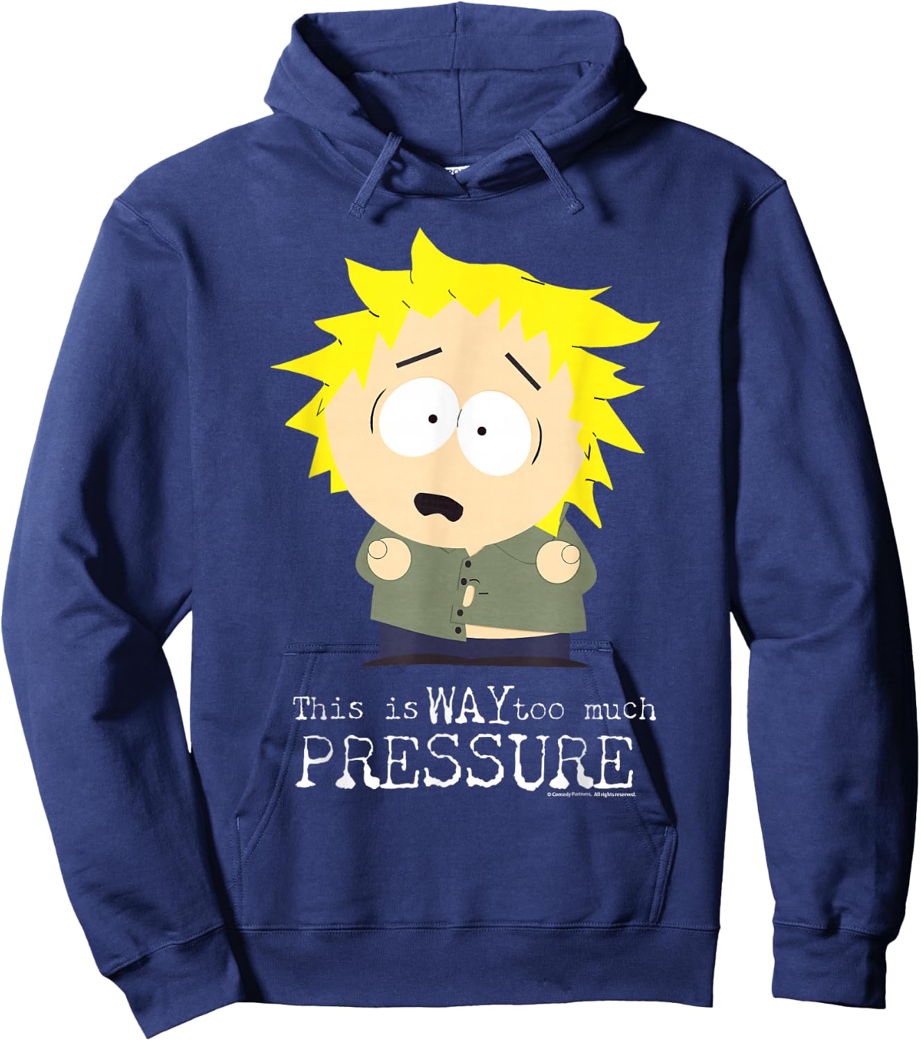 South Park Tweek Tweak Too Much Pressure Hoodie - Hoodie | Navy