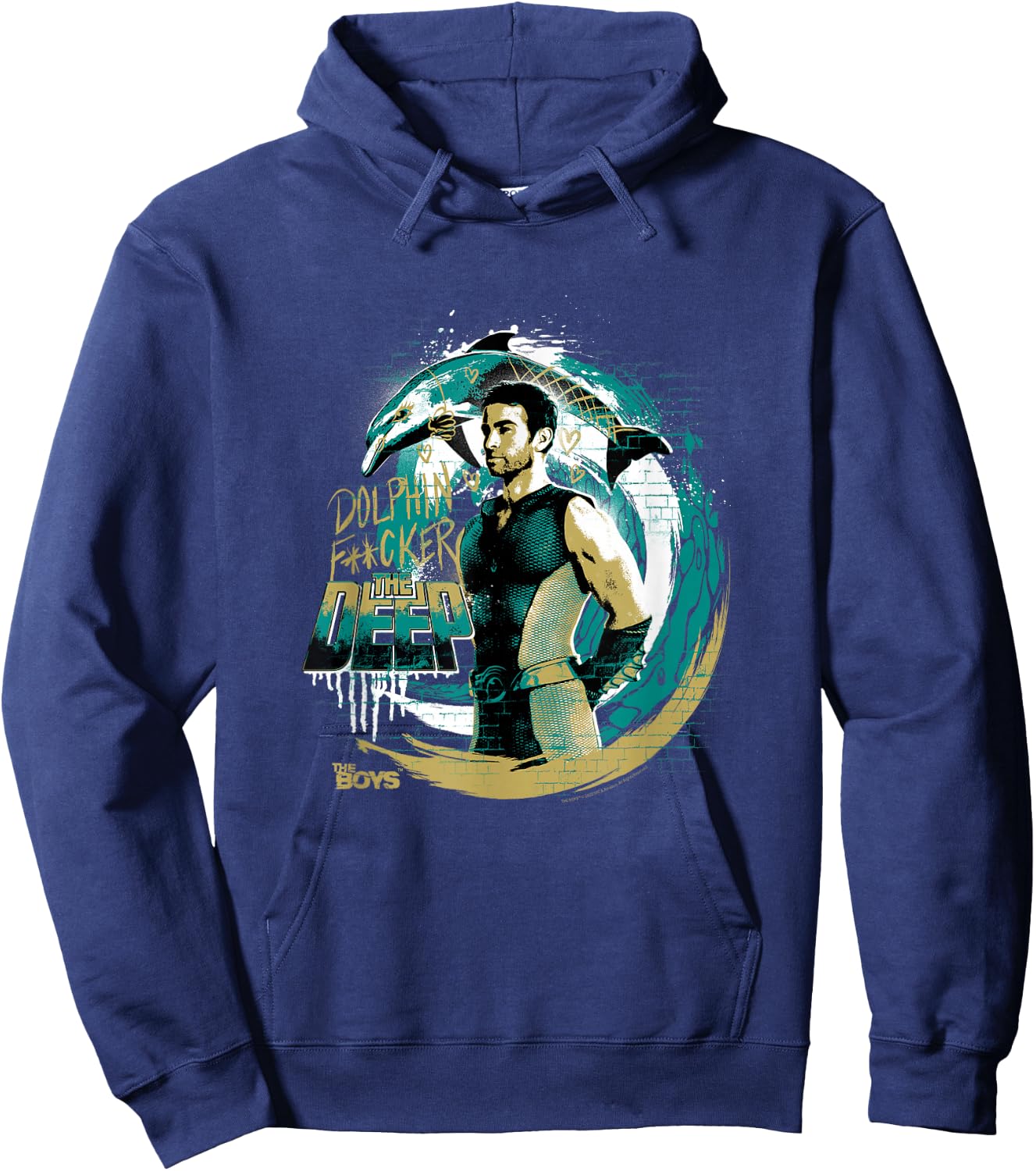 The Boys The Deep Graffiti Hoodie - Hoodie | Navy