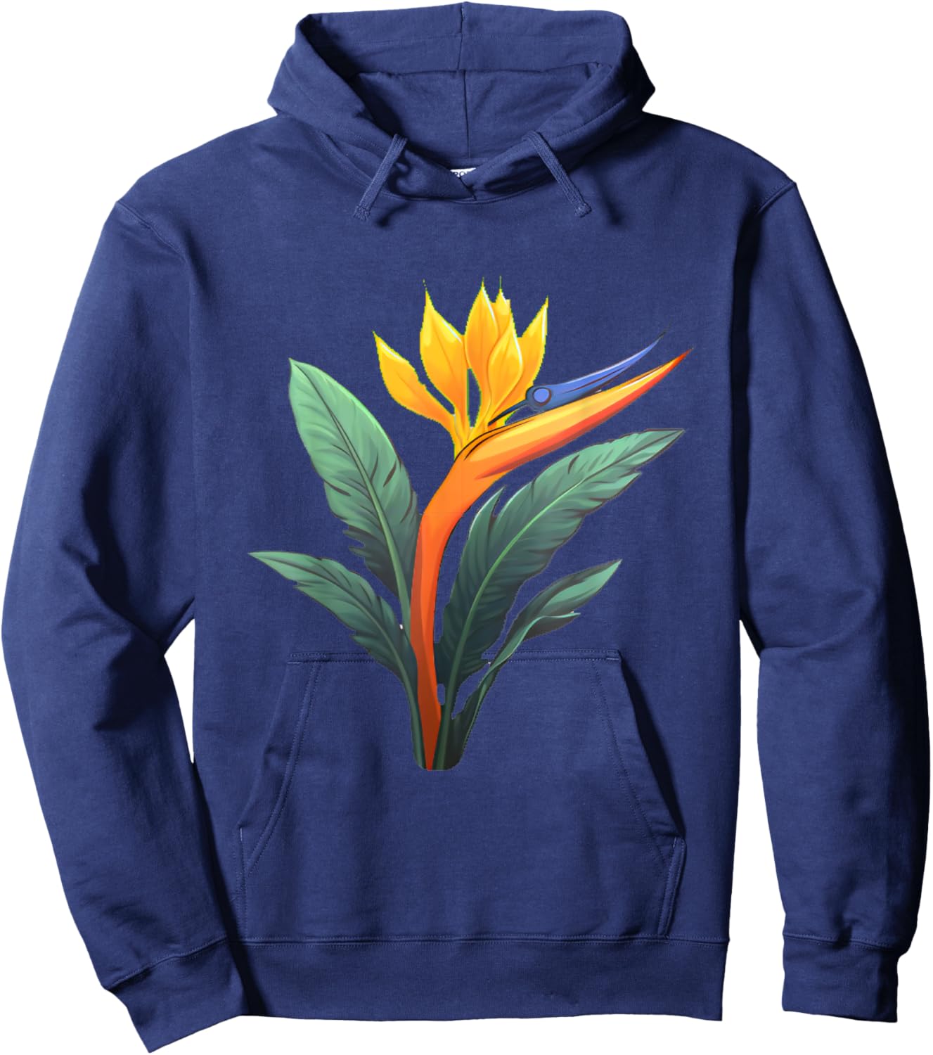 Bird of Paradise Plant Flower Hoodie - Hoodie | Navy