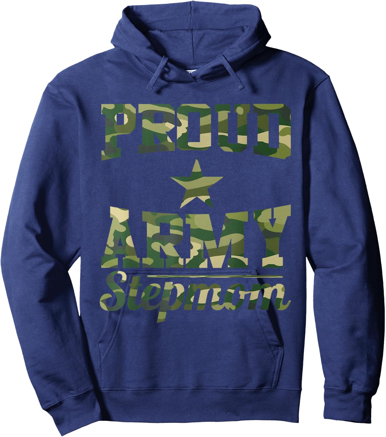 Proud Army Stepmom Army Mom Mothers Day Hoodie - Hoodie | Navy