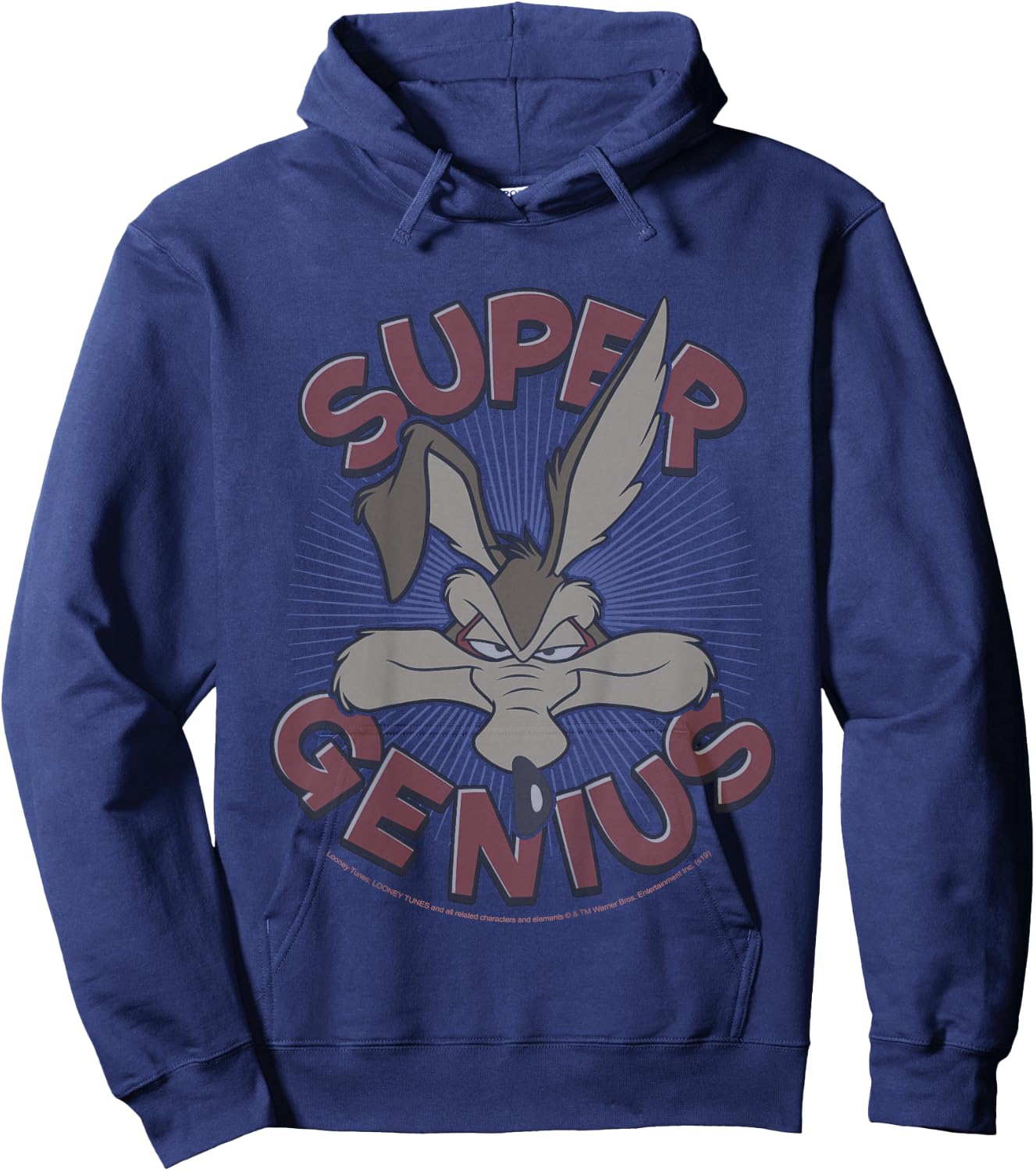 Kids Looney Tunes Wile E. Coyote Super Genius Hoodie - Hoodie | Navy