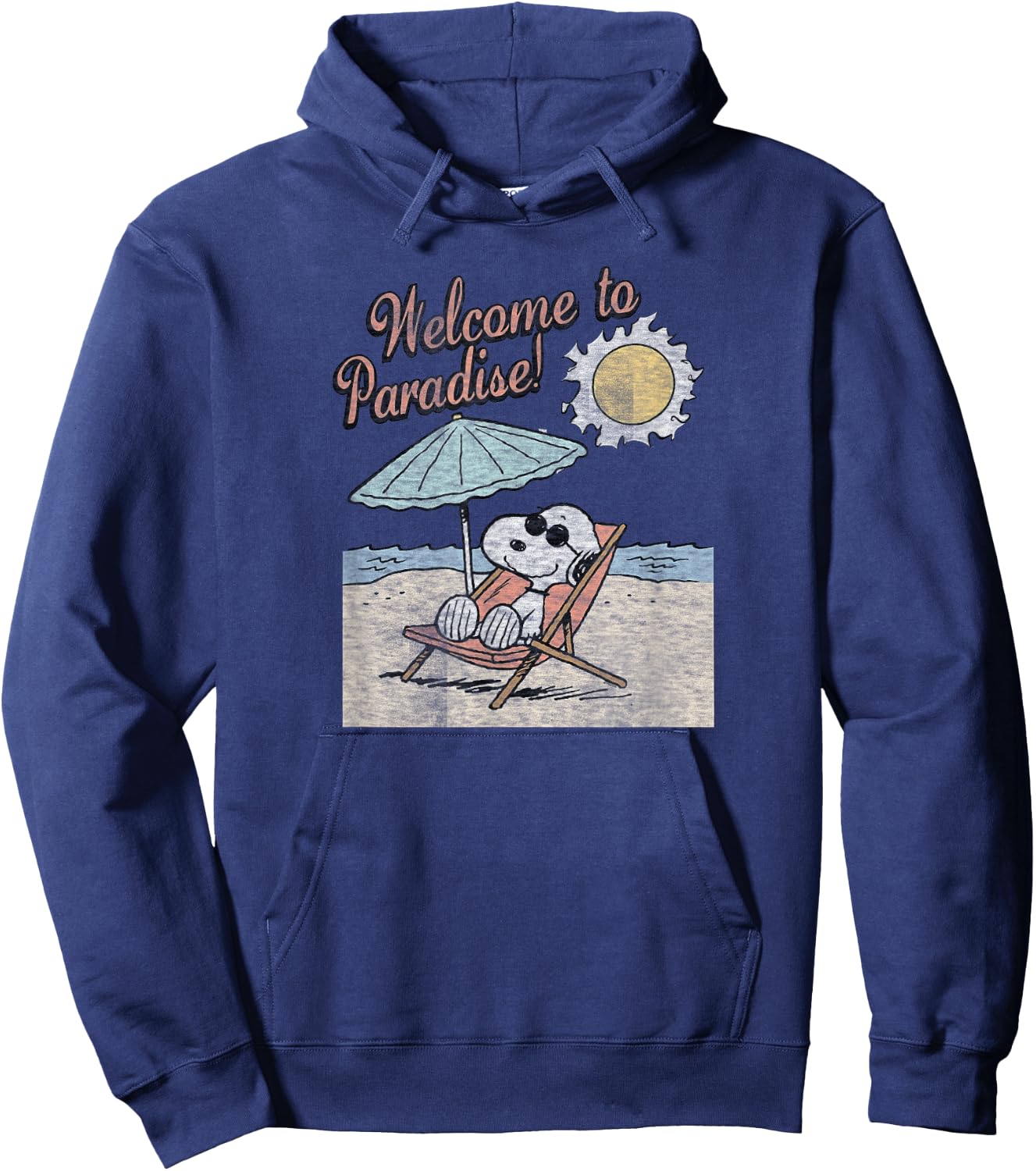 Peanuts Snoopy Welcome To Paradise Hoodie - Hoodie | Navy