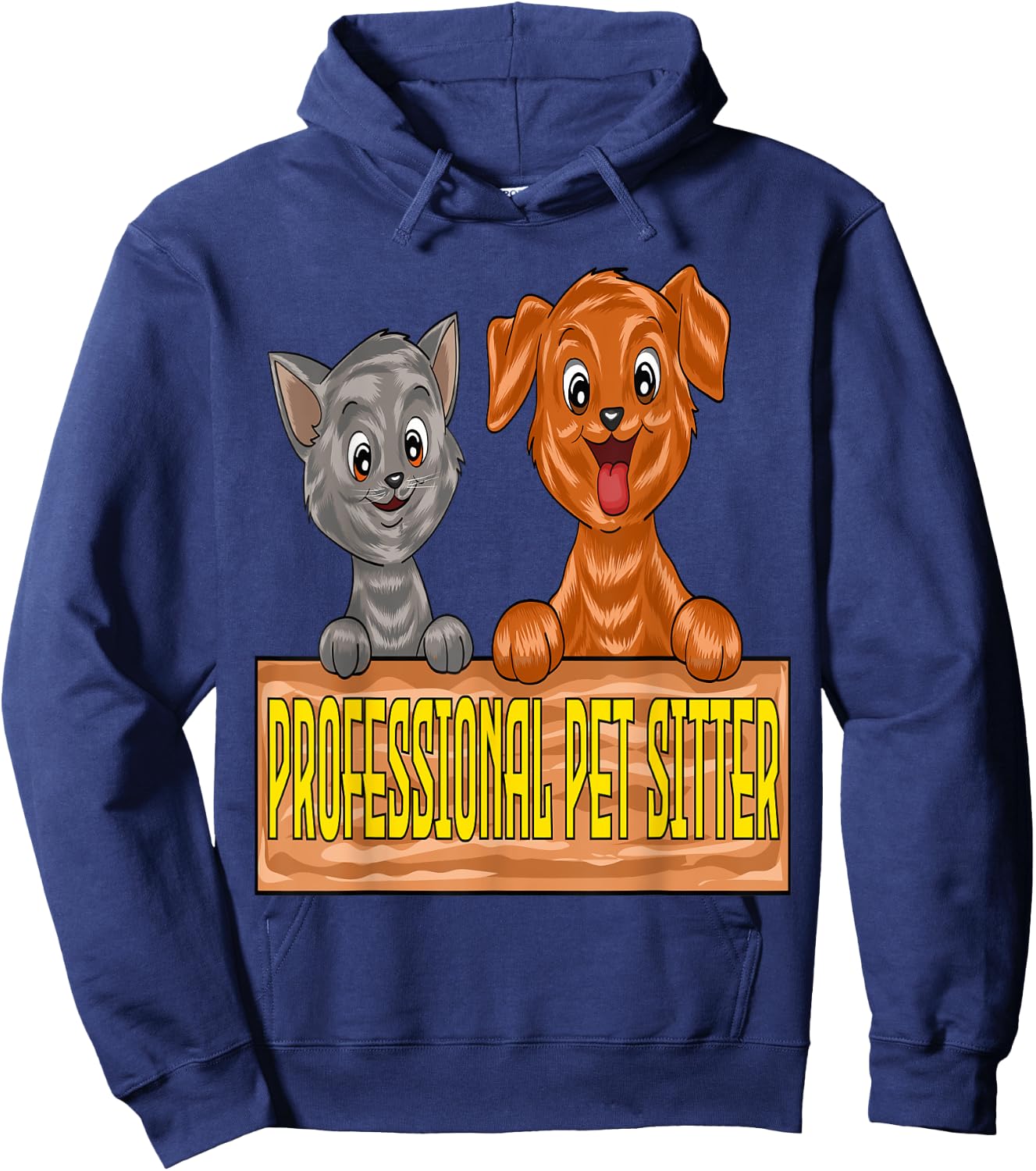 Professional Pet Sitter Hoodie - Hoodie | Navy