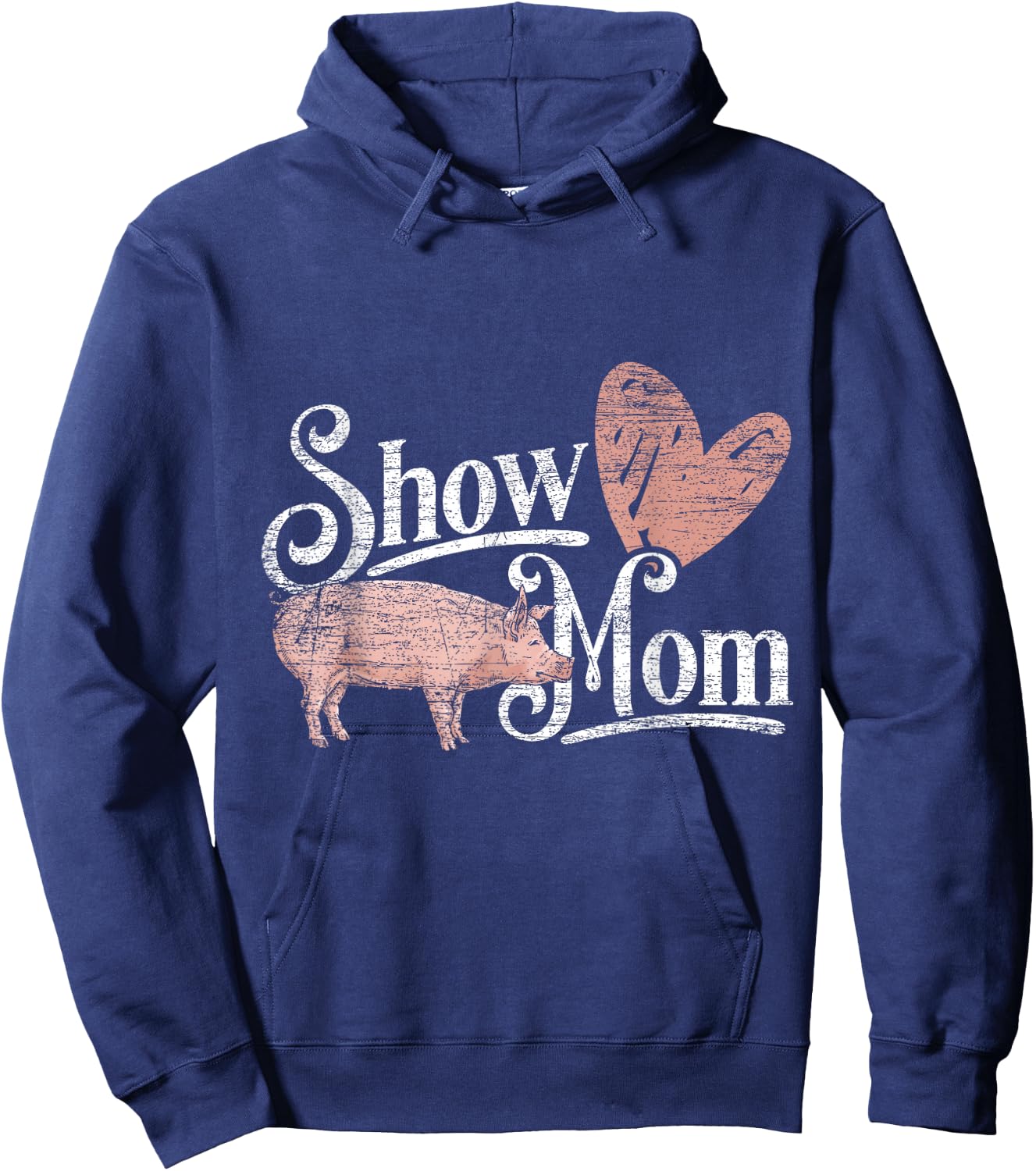 Show Mom Pig Hoodie - Hoodie | Navy