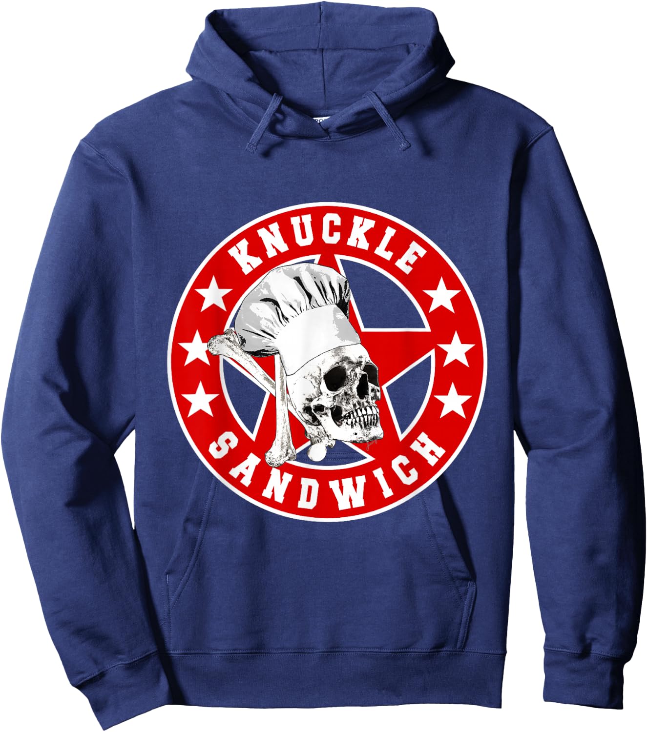 Knuckle Sandwich All Star Red White Hoodie - Hoodie | Navy
