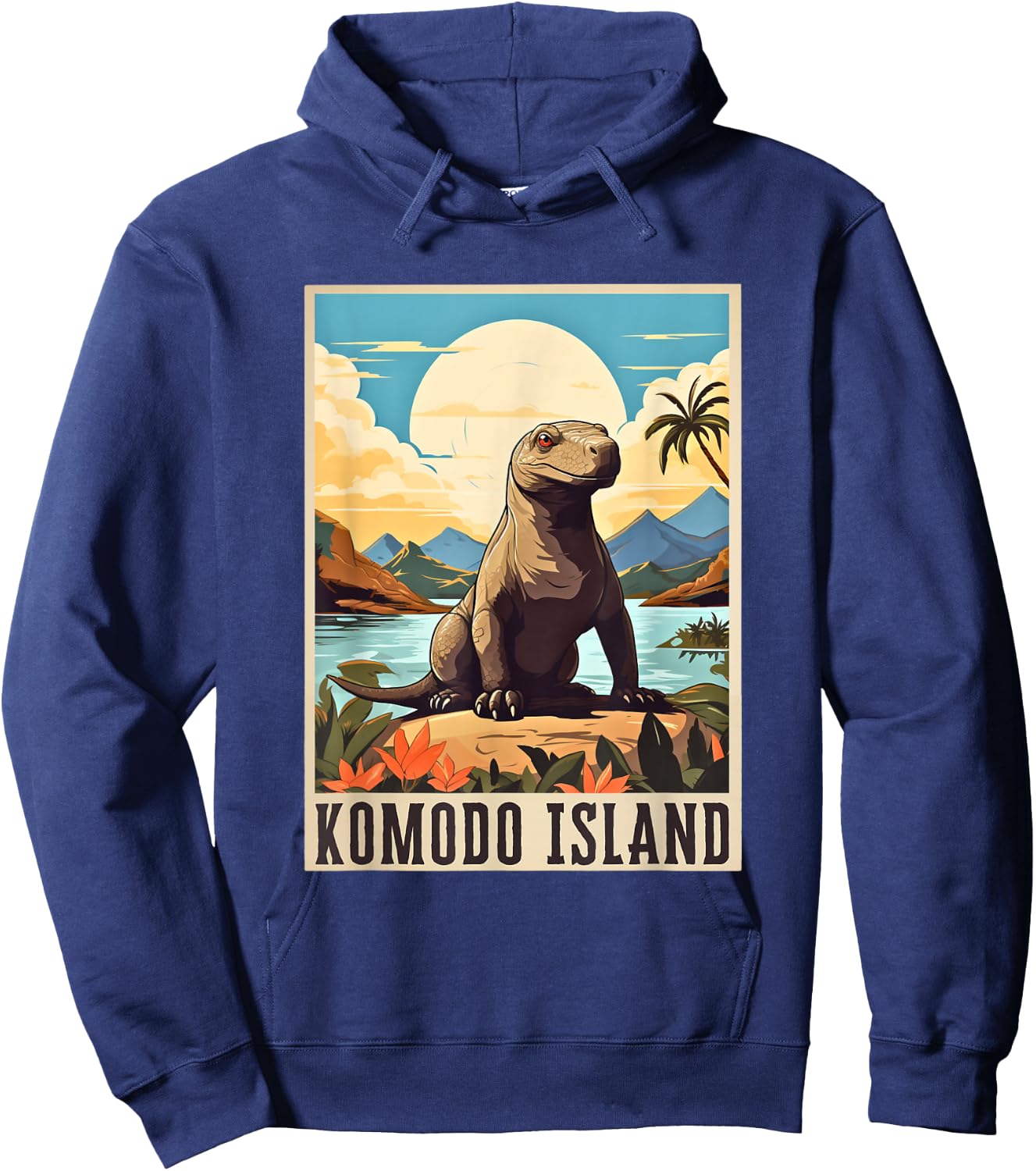Komodo Island Indonesia / Komodo Dragon Hoodie - Hoodie | Navy