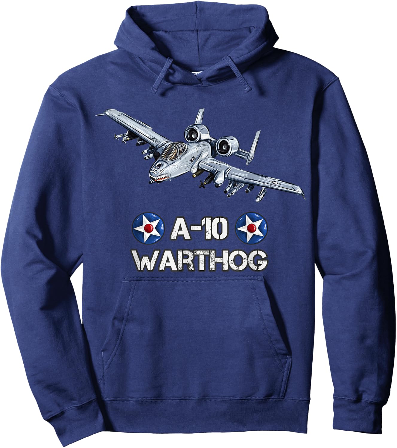 American Military Fighter Bomber A10 Warthog Hoodie - Hoodie | Navy