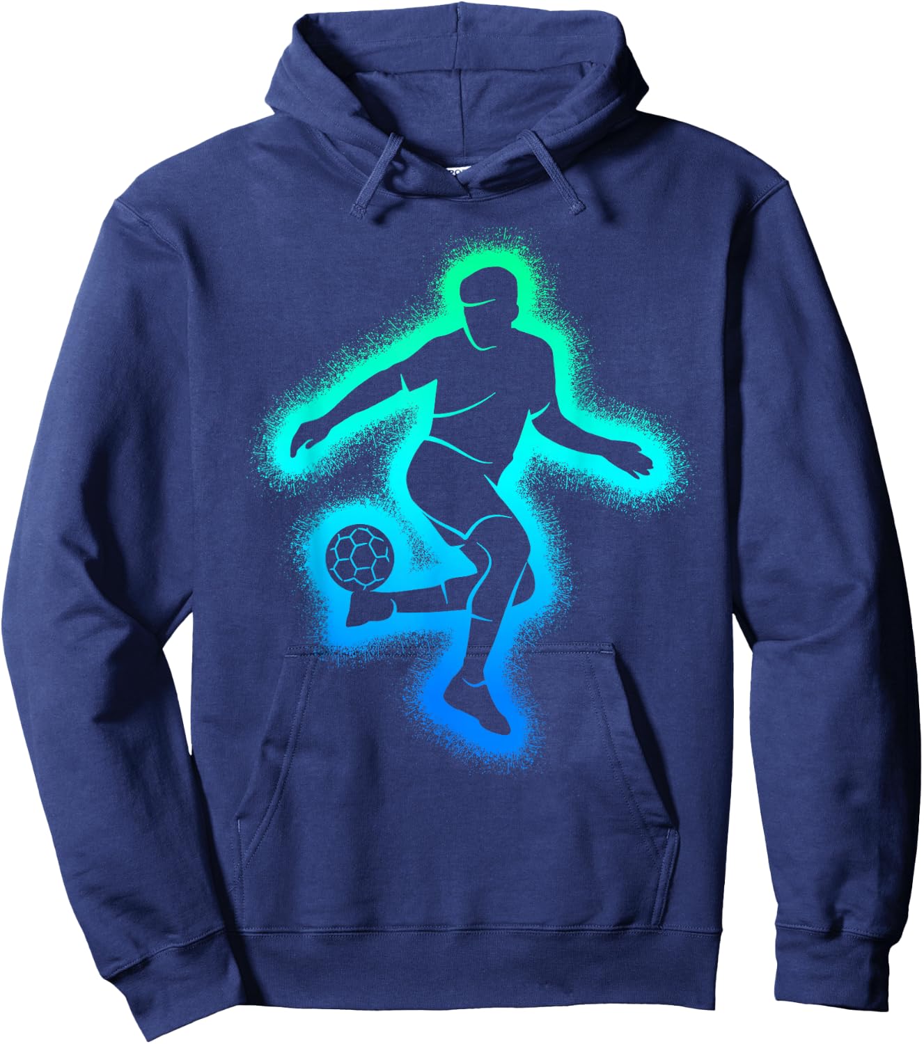 Soccer Game Kids Men Boys Soccer Player Hoodie - Hoodie | Navy
