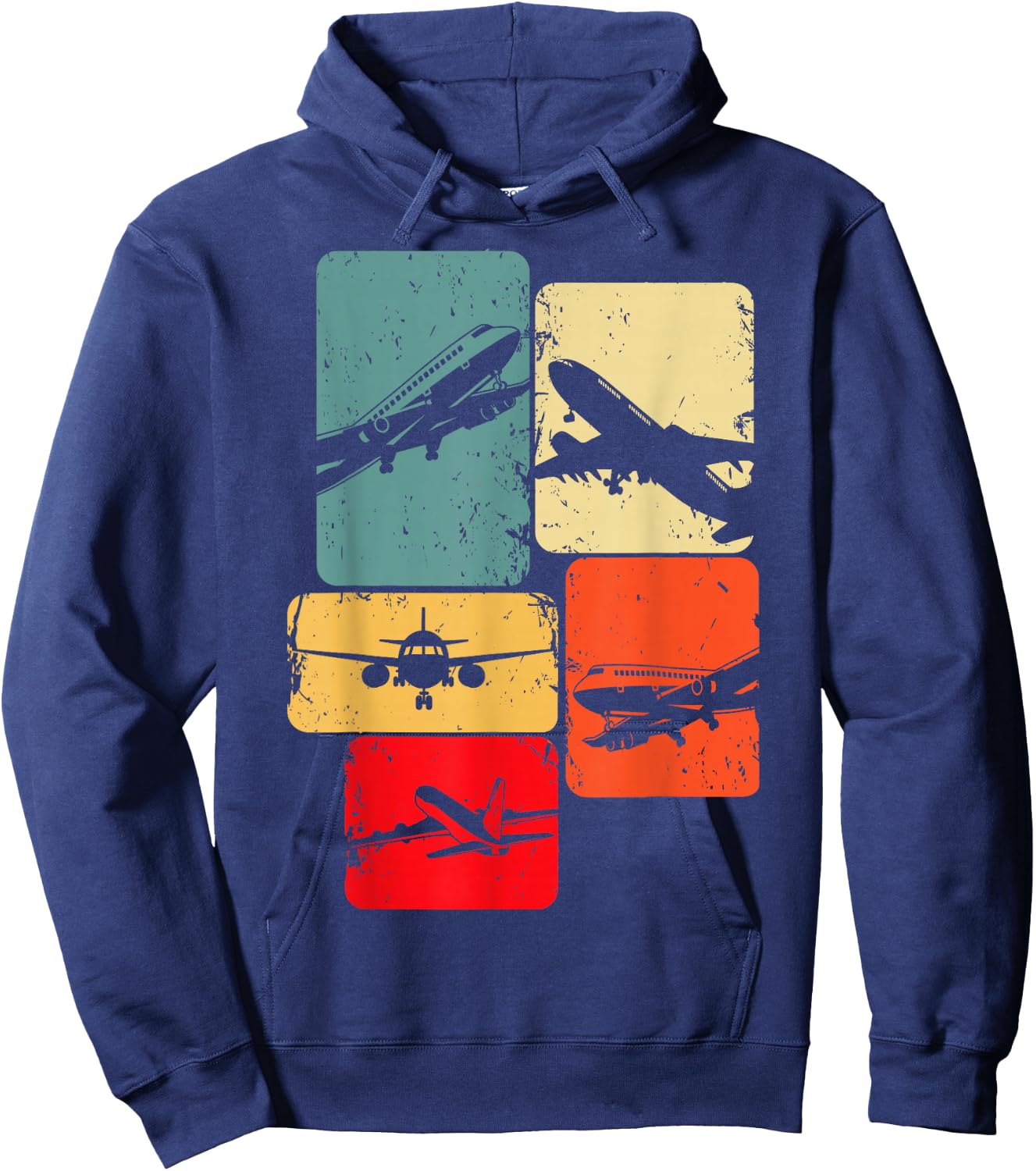 Airplane Pilot Plane Men Toddler Boys Kids Hoodie - Hoodie | Navy