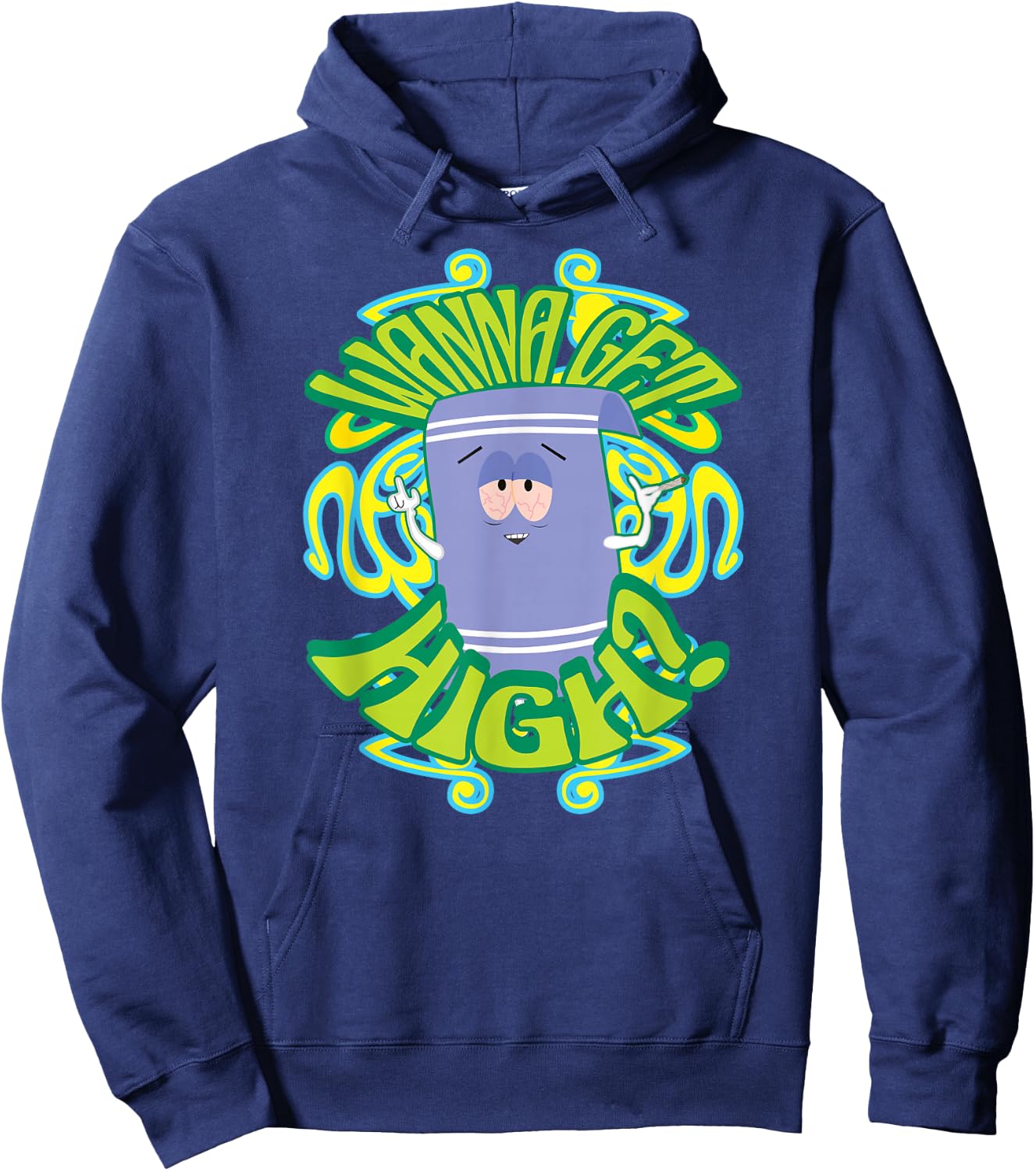 South Park Wanna Get High? Hoodie - Hoodie | Navy