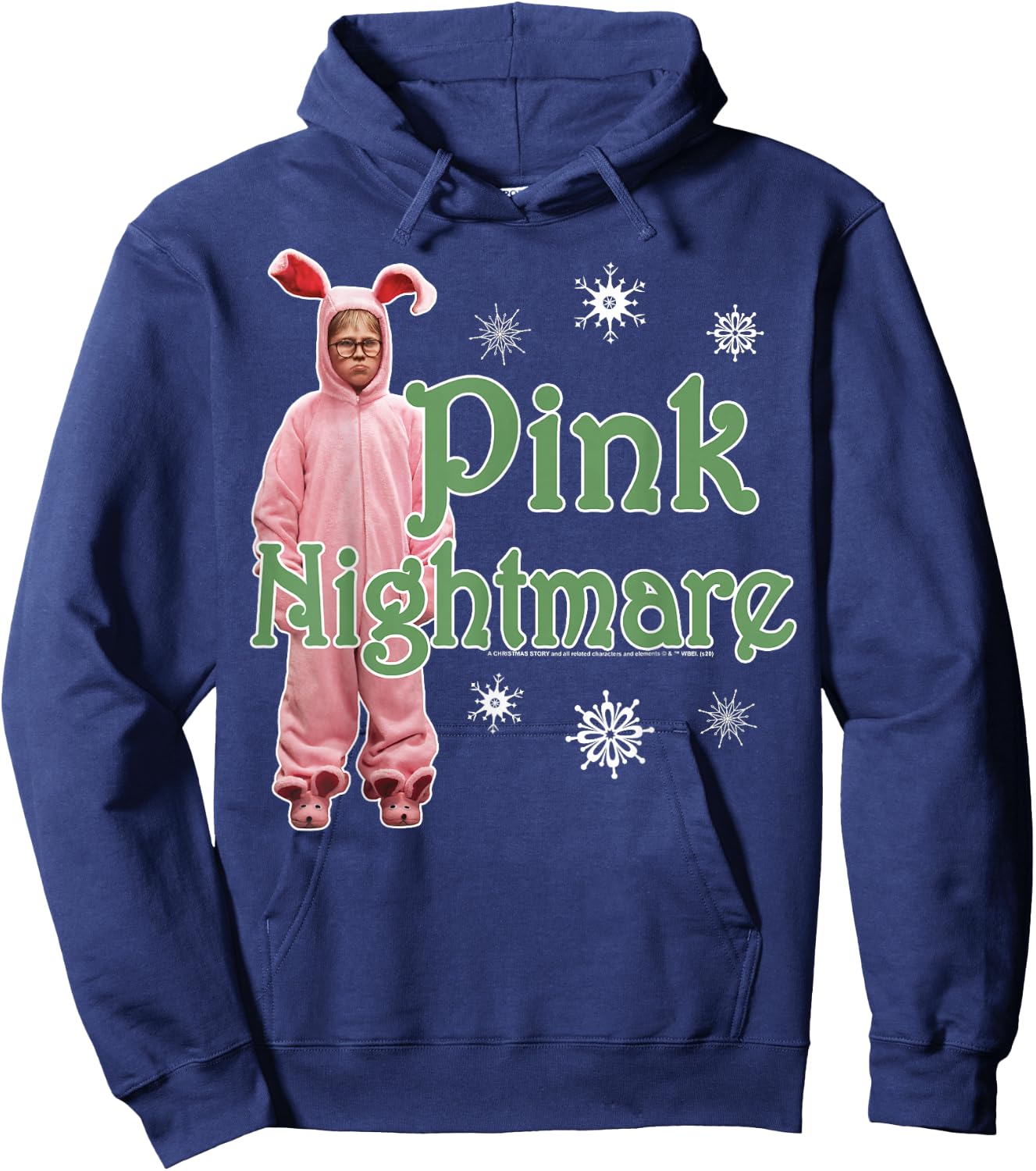 A Christmas Story Pink Nightmare Hoodie - Hoodie | Navy