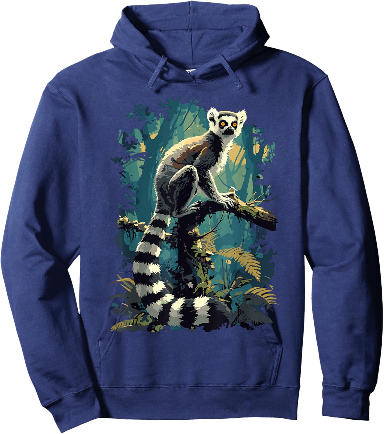 Lemurs Lemur Hoodie - Hoodie | Navy