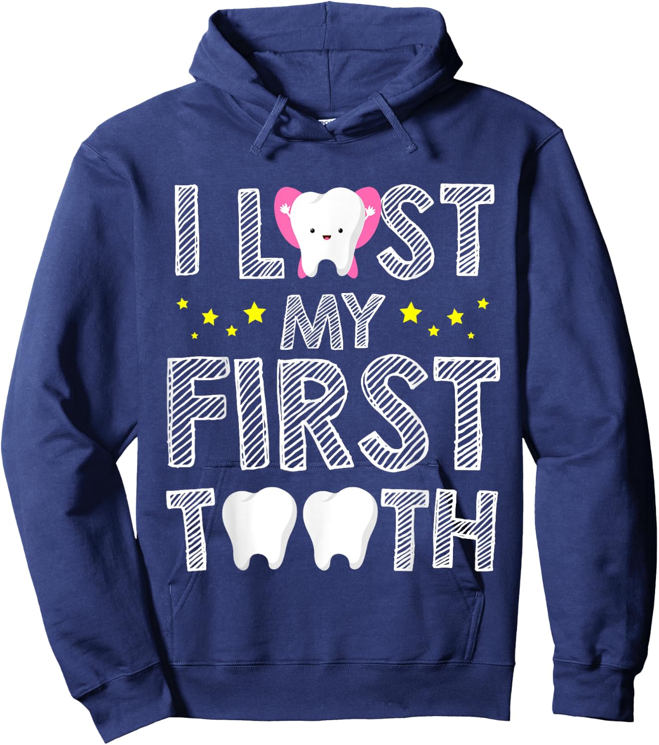 I Lost My First Tooth Baby Teeth Out Fairy Hoodie - Hoodie | Navy