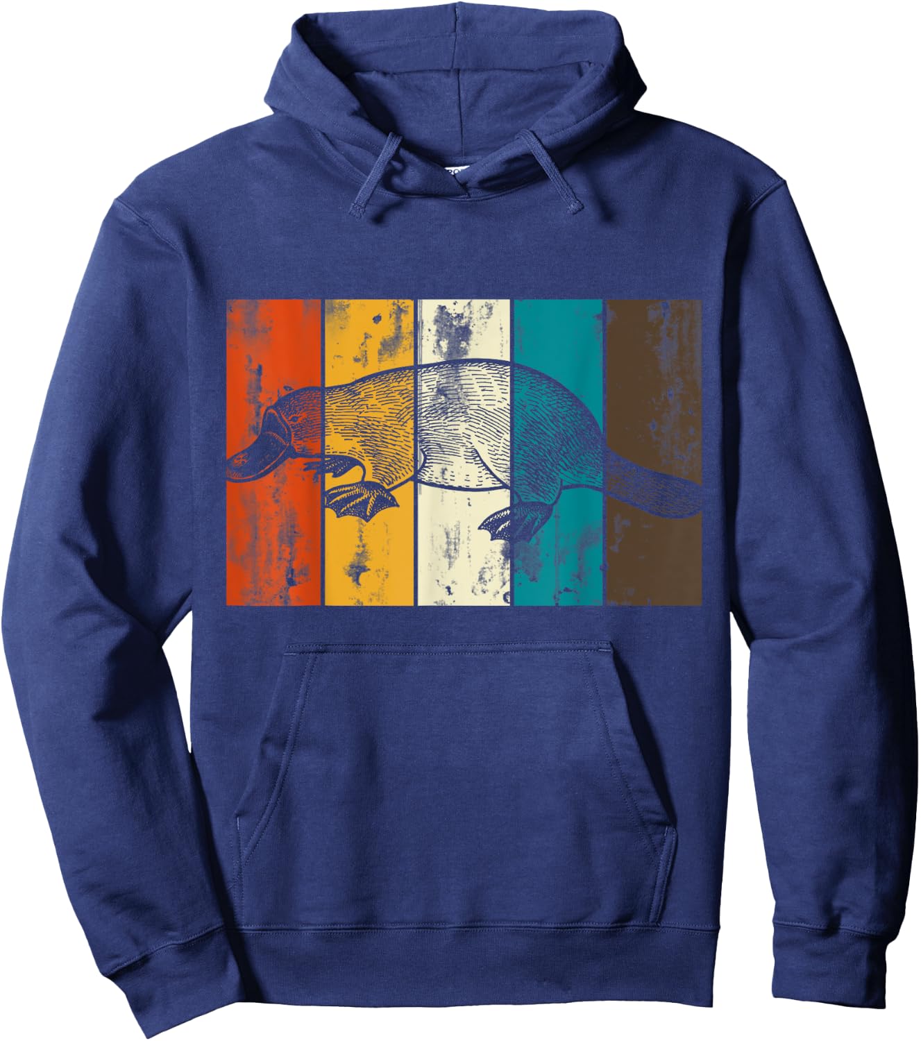 Retro Platypus Hoodie - Hoodie | Navy