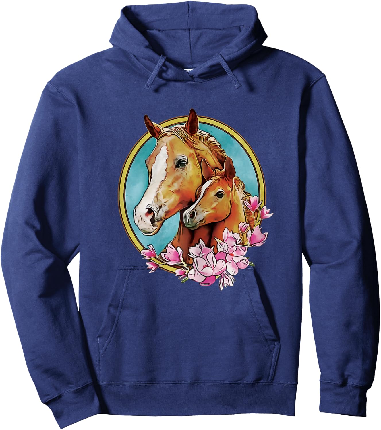 Horses Mom Horse lovers Mother Daughter Horse Hoodie - Hoodie | Navy