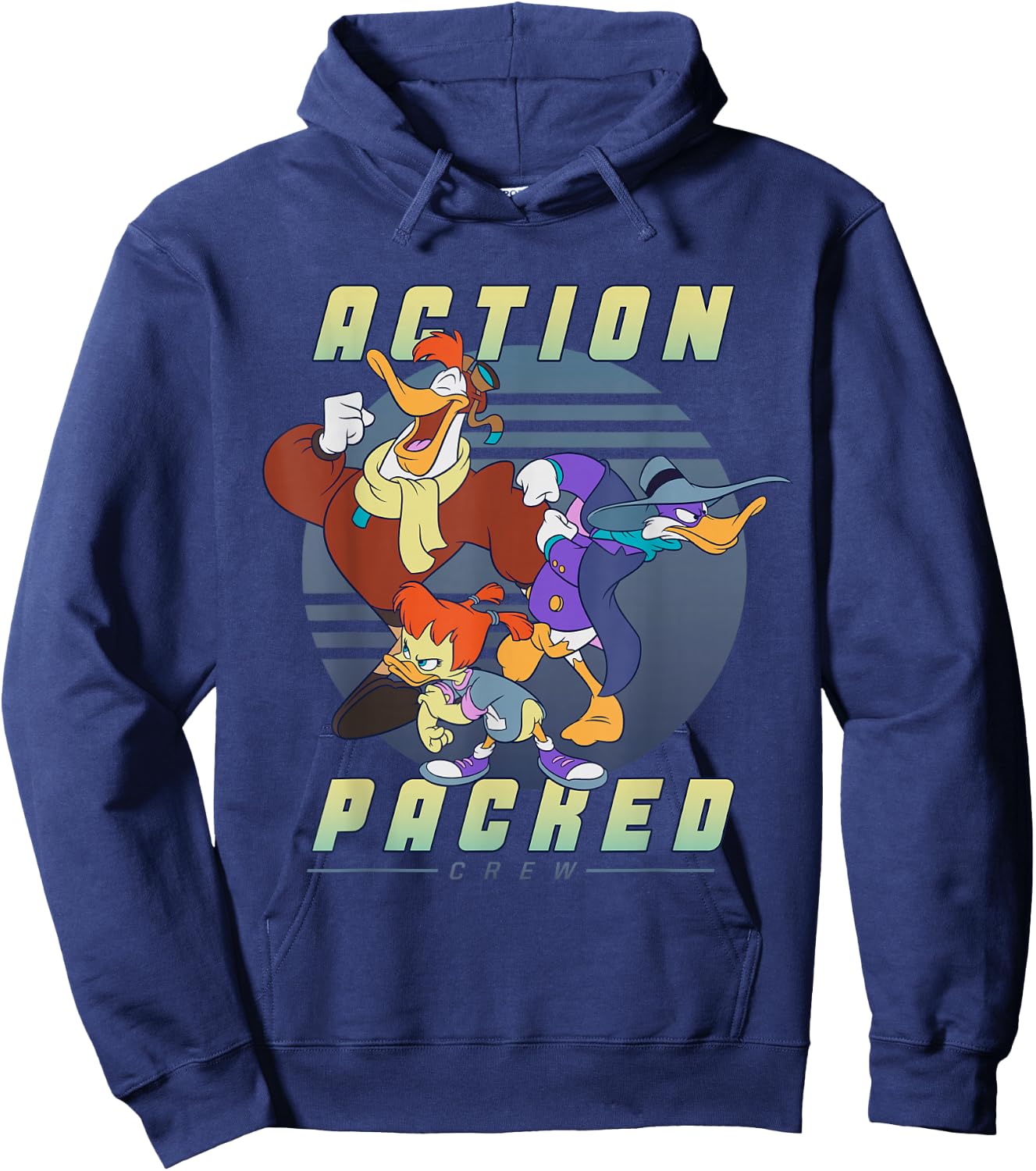 Disney Darkwing Duck Action Packed Crew Hoodie - Hoodie | Navy