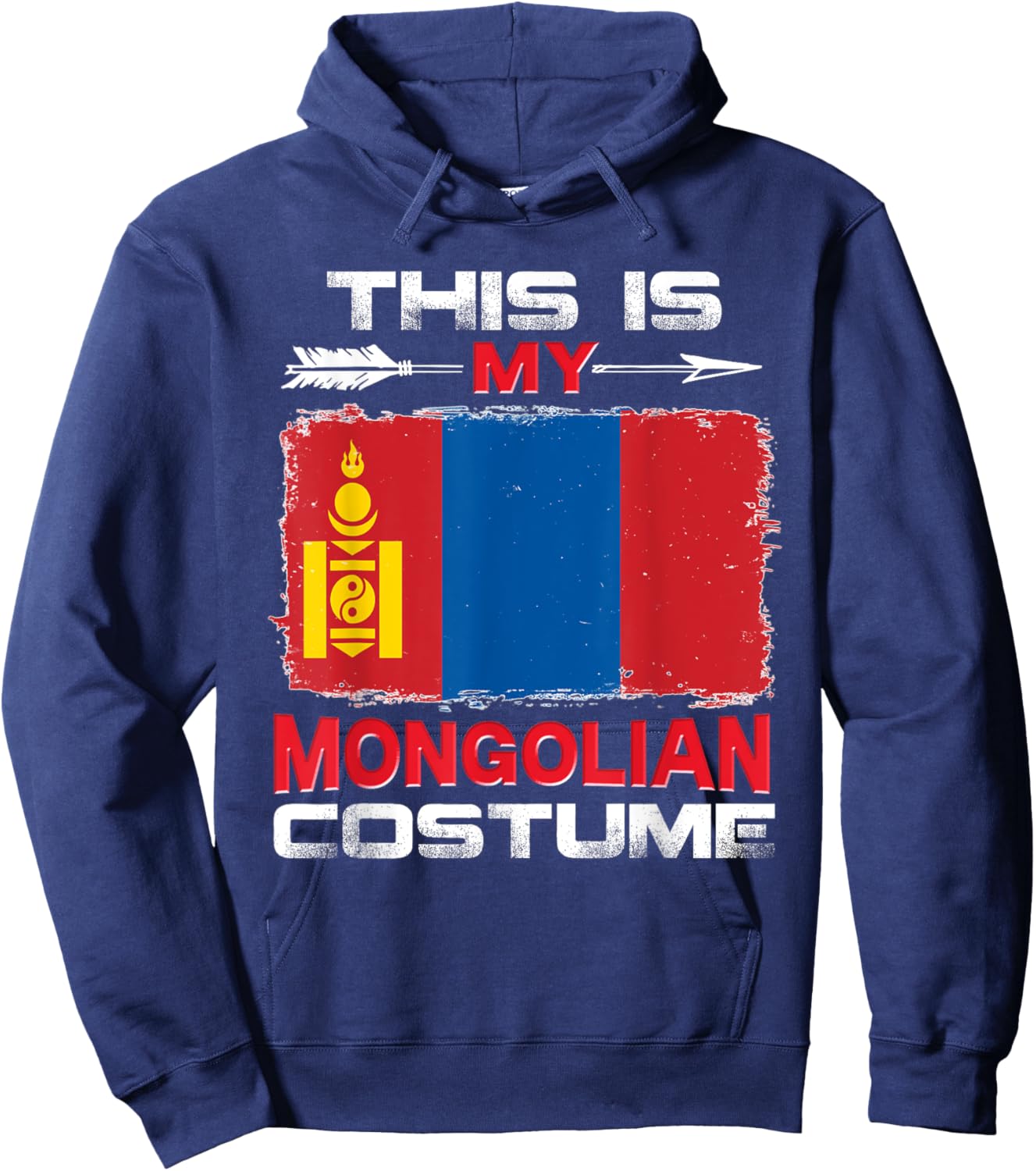 This Is My Mongolian Costume Mongolia Hoodie - Hoodie | Navy