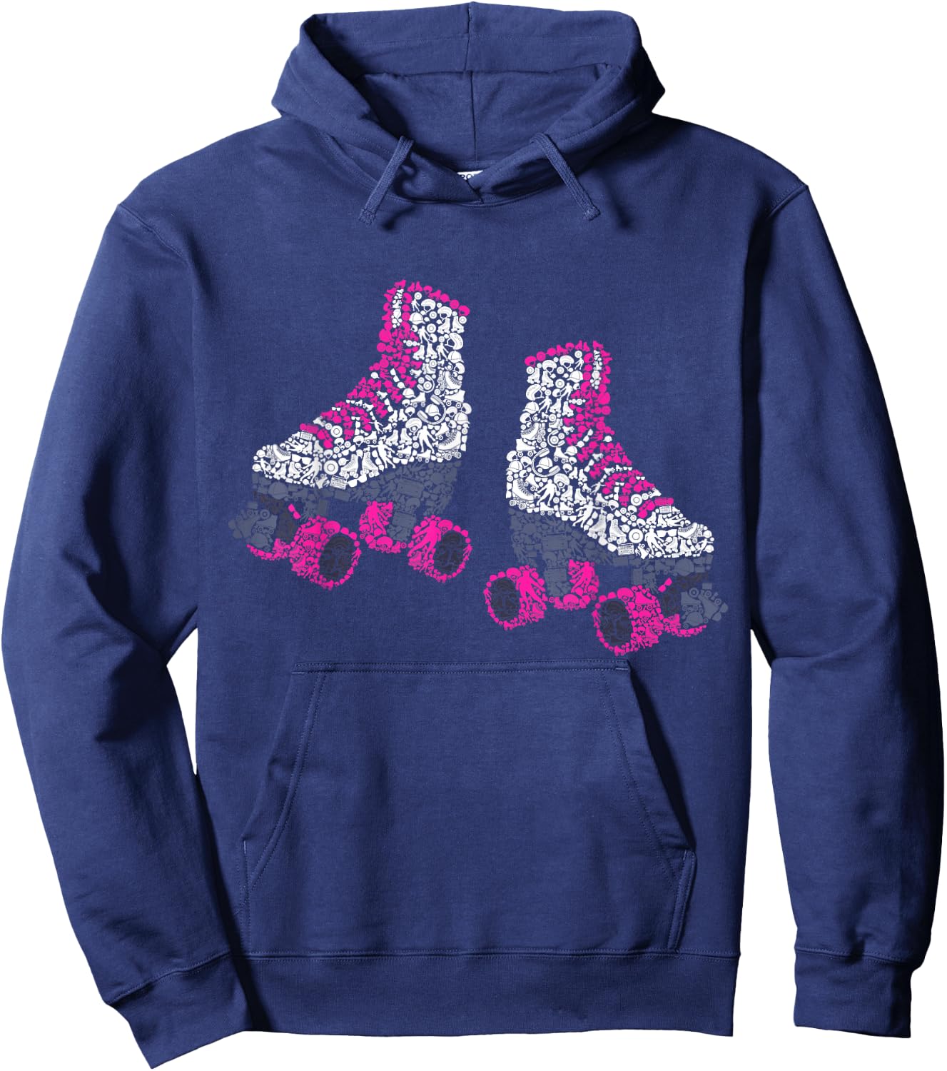 Roller Skates Roller Skating Roller Girl Women Hoodie - Hoodie | Navy