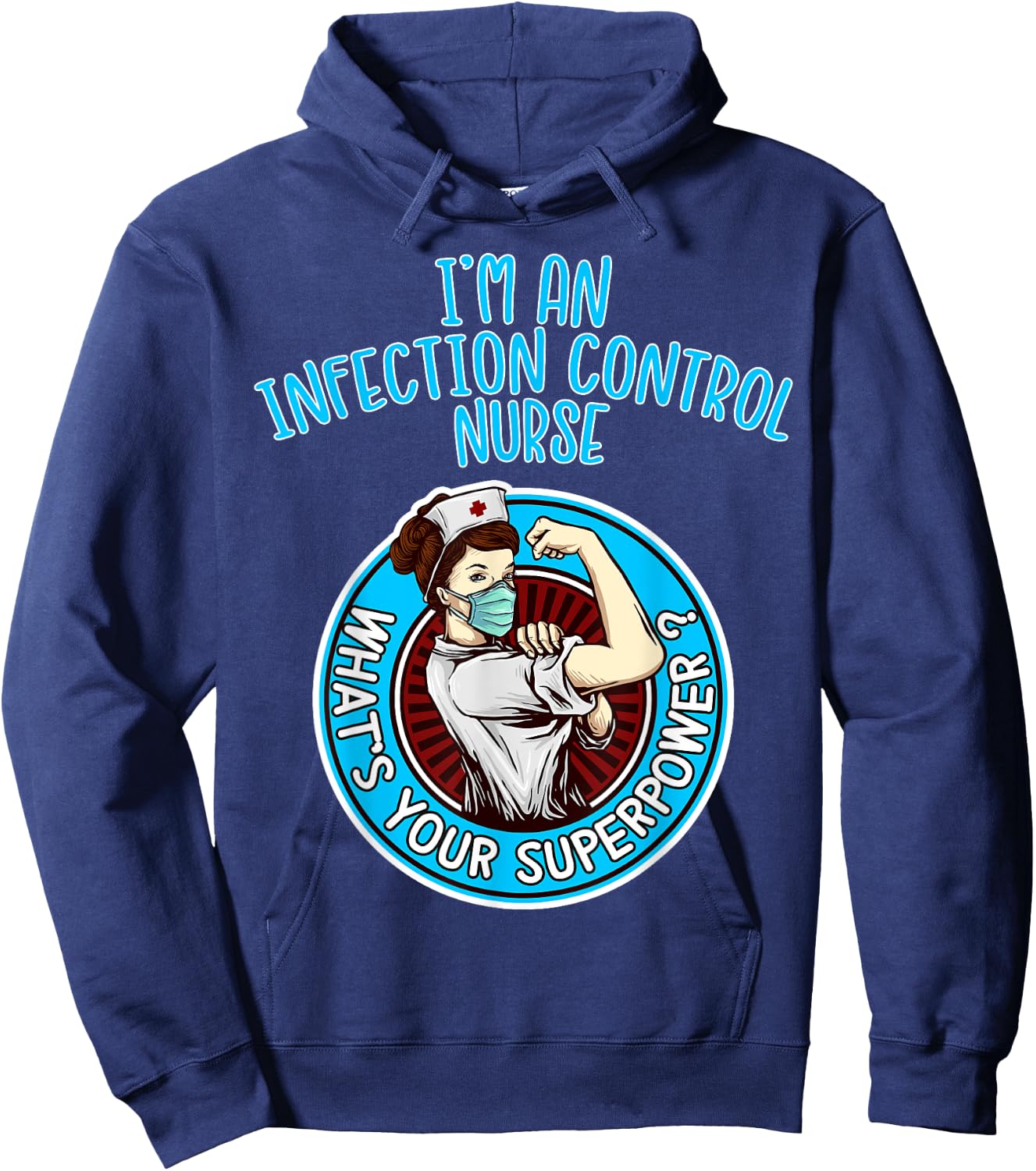 Infection Control Nurse Shirt Nursing Apparel Hoodie - Hoodie | Navy