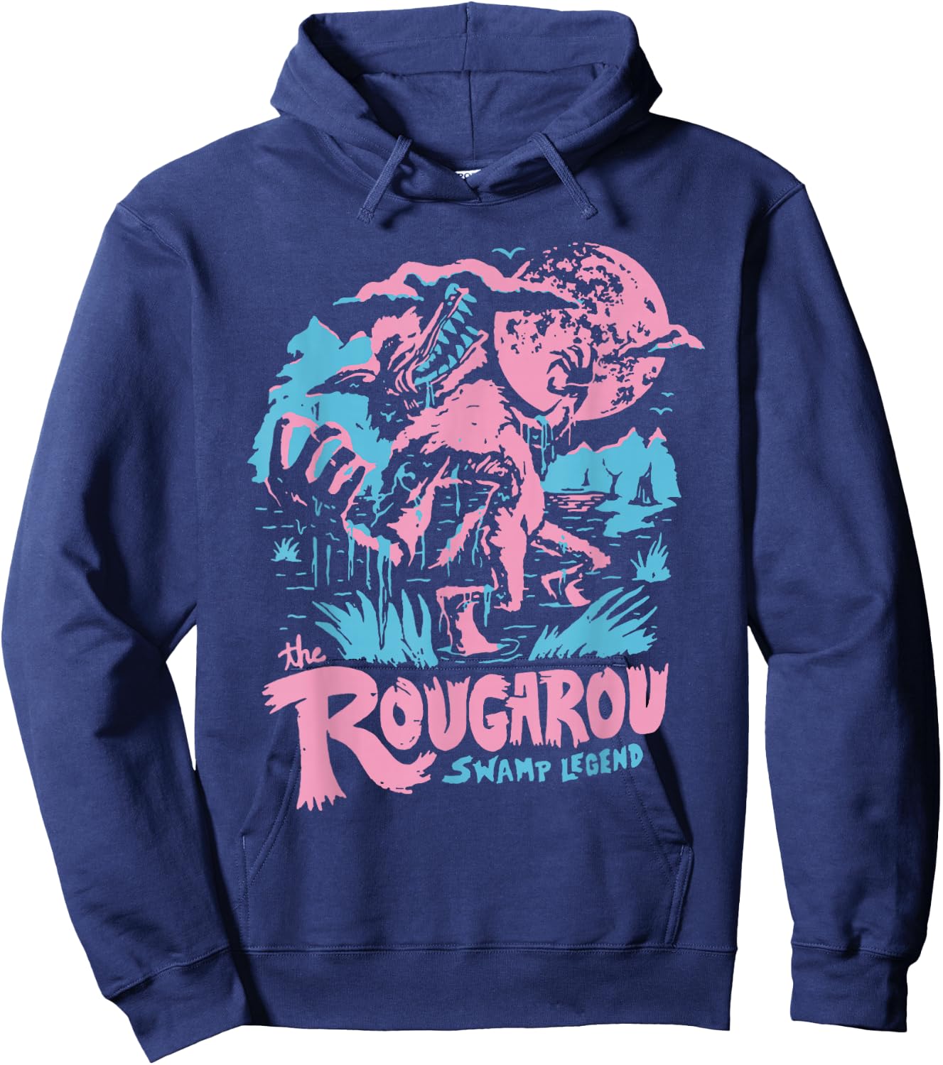 Rougarou Swamp Monster Loop Garu Hoodie - Hoodie | Navy