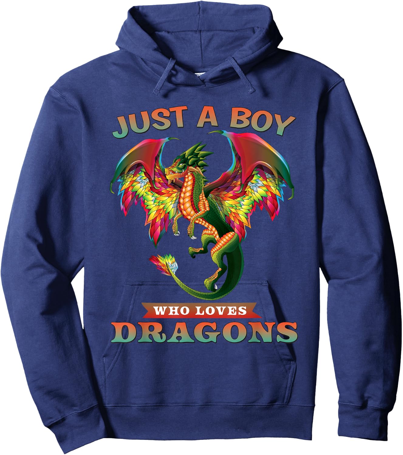 Just A Boy Who Loves Dragons Teen Boy Gifts Hoodie - Hoodie | Navy
