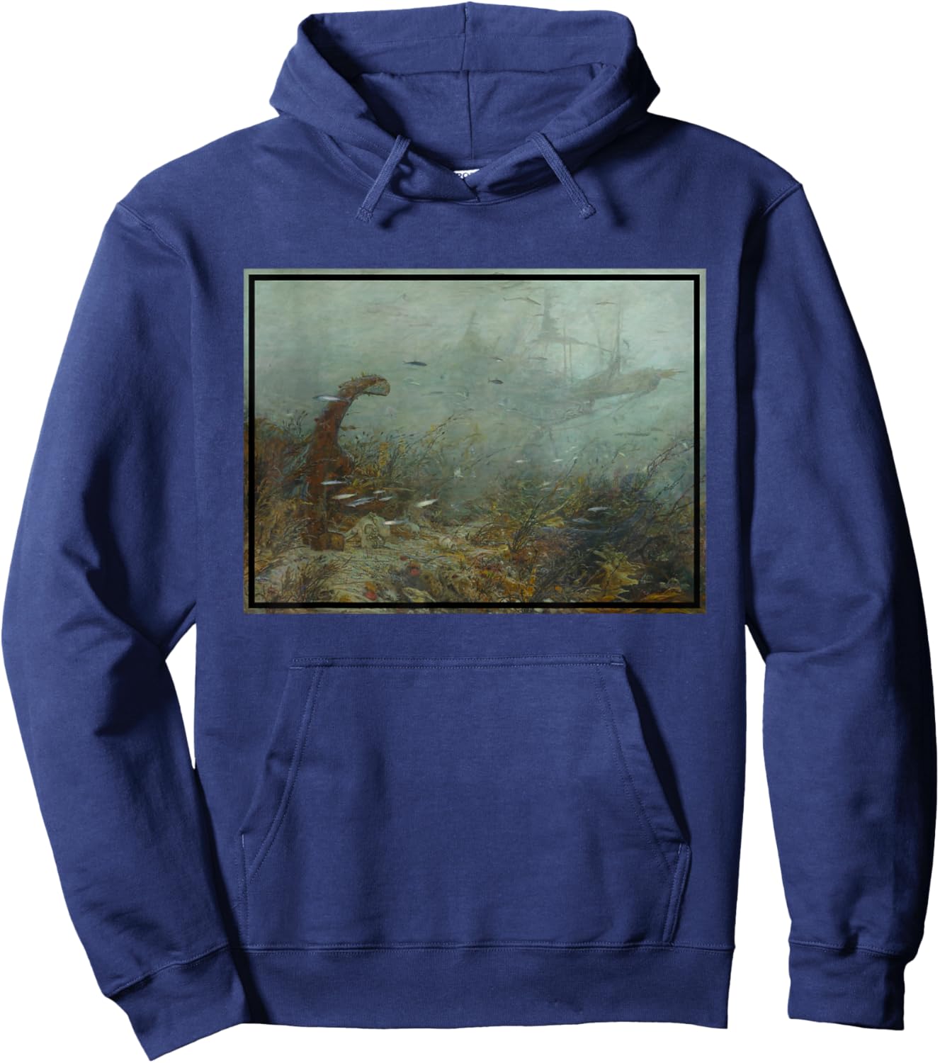 Davy Jones Locker Painting (1890) Hoodie - Hoodie | Navy