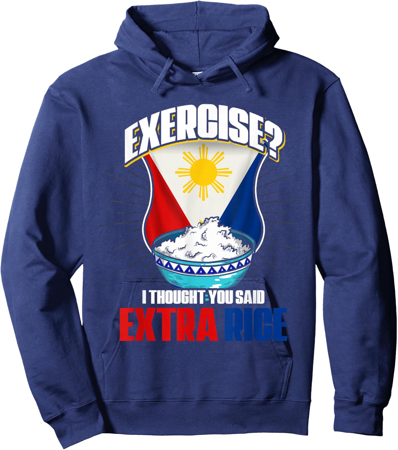 Funny Filipino Joke Filipina Philippines Hoodie - Hoodie | Navy