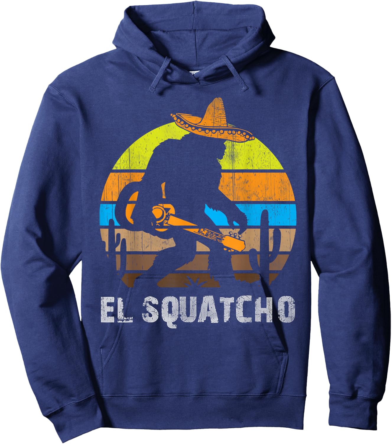 El Squatcho Shirt Bigfoot T Shirt Sasquatch Hoodie - Hoodie | Navy