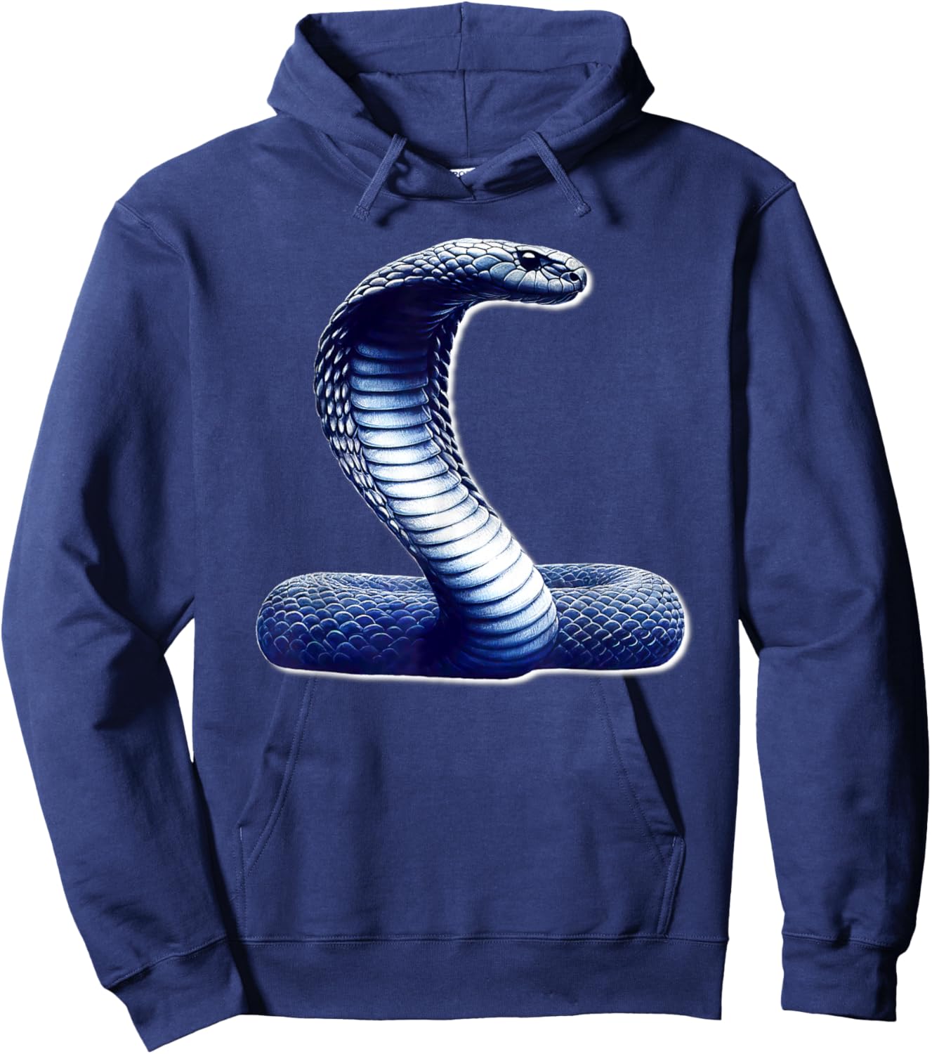 King Cobra Snake x Snake Serpent Cobra Sketch Hoodie - Hoodie | Navy
