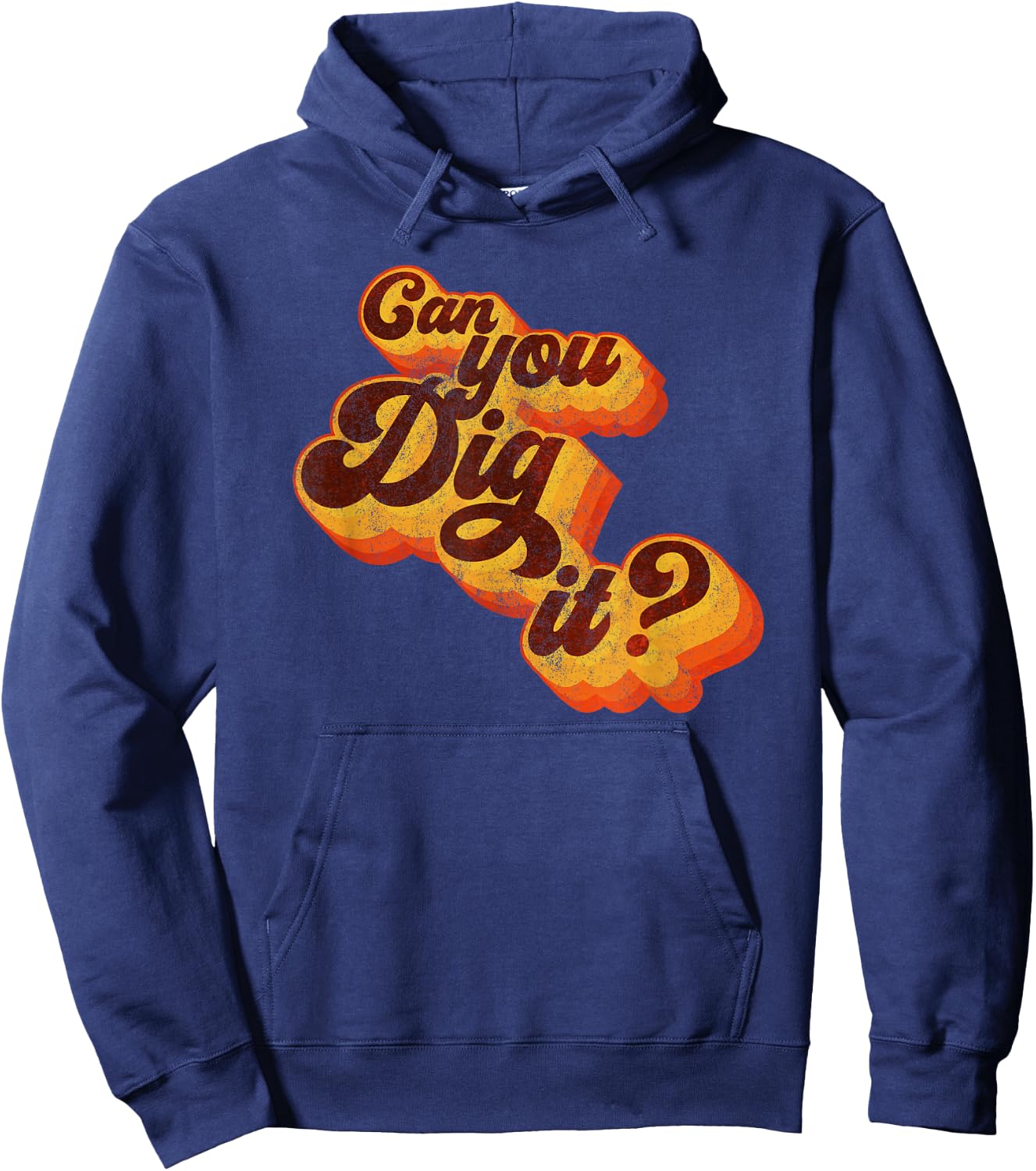 Can You Understand? Vintage Retro 70s Hoodie - Hoodie | Navy