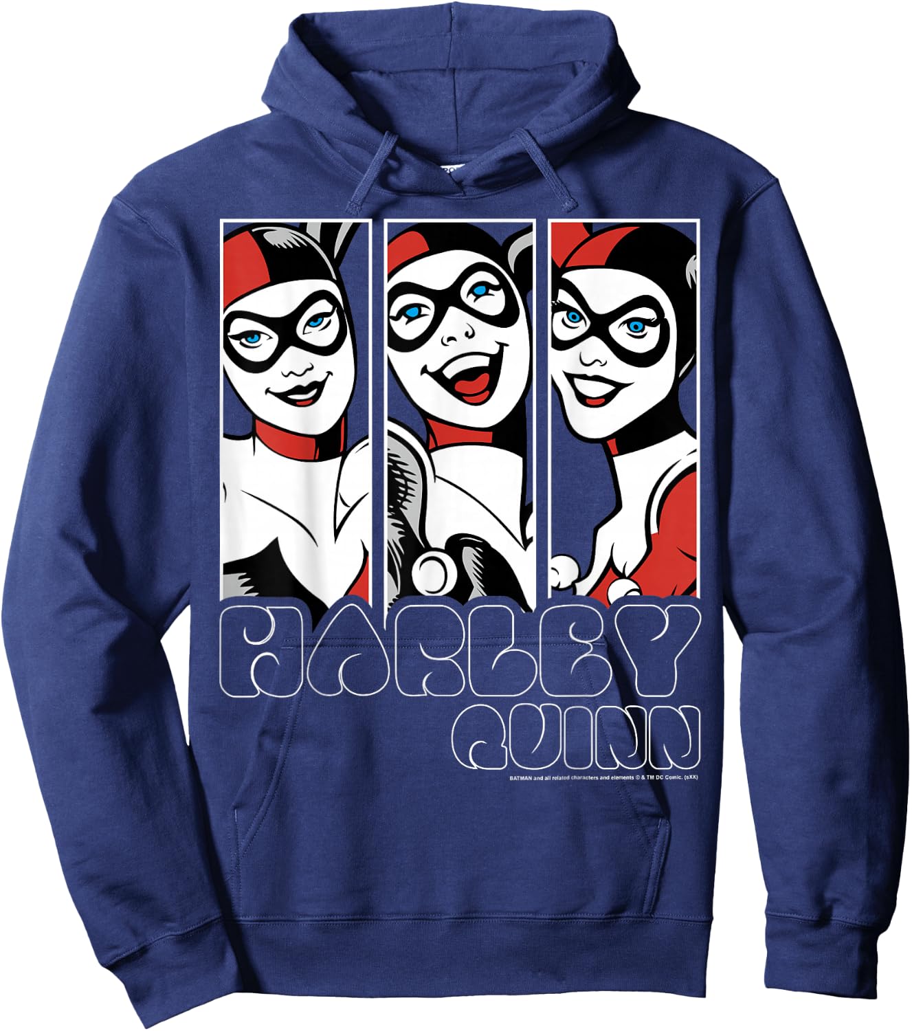 DC Comics Batman Harley Quinn Panels Hoodie - Hoodie | Navy