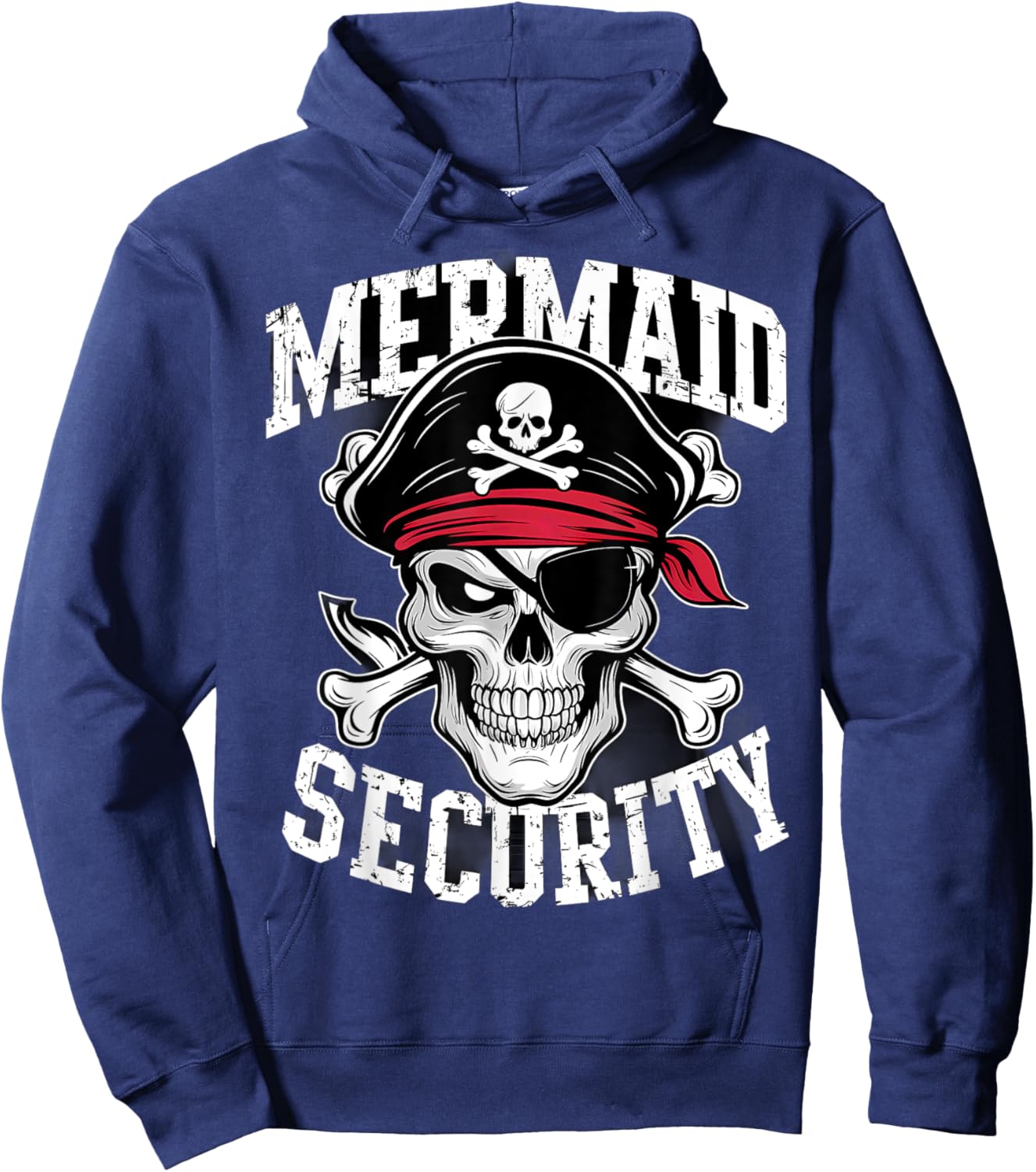 Mermaid Security Pirate Dad Brother Halloween Hoodie - Hoodie | Navy