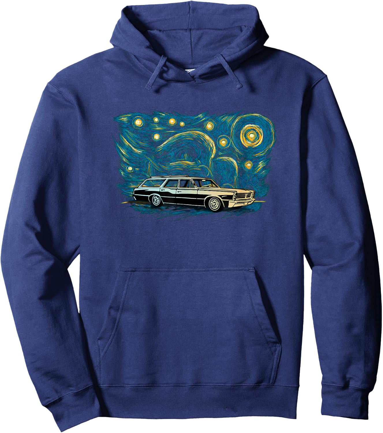 Retro Vintage Style Station Wagon Hoodie - Hoodie | Navy