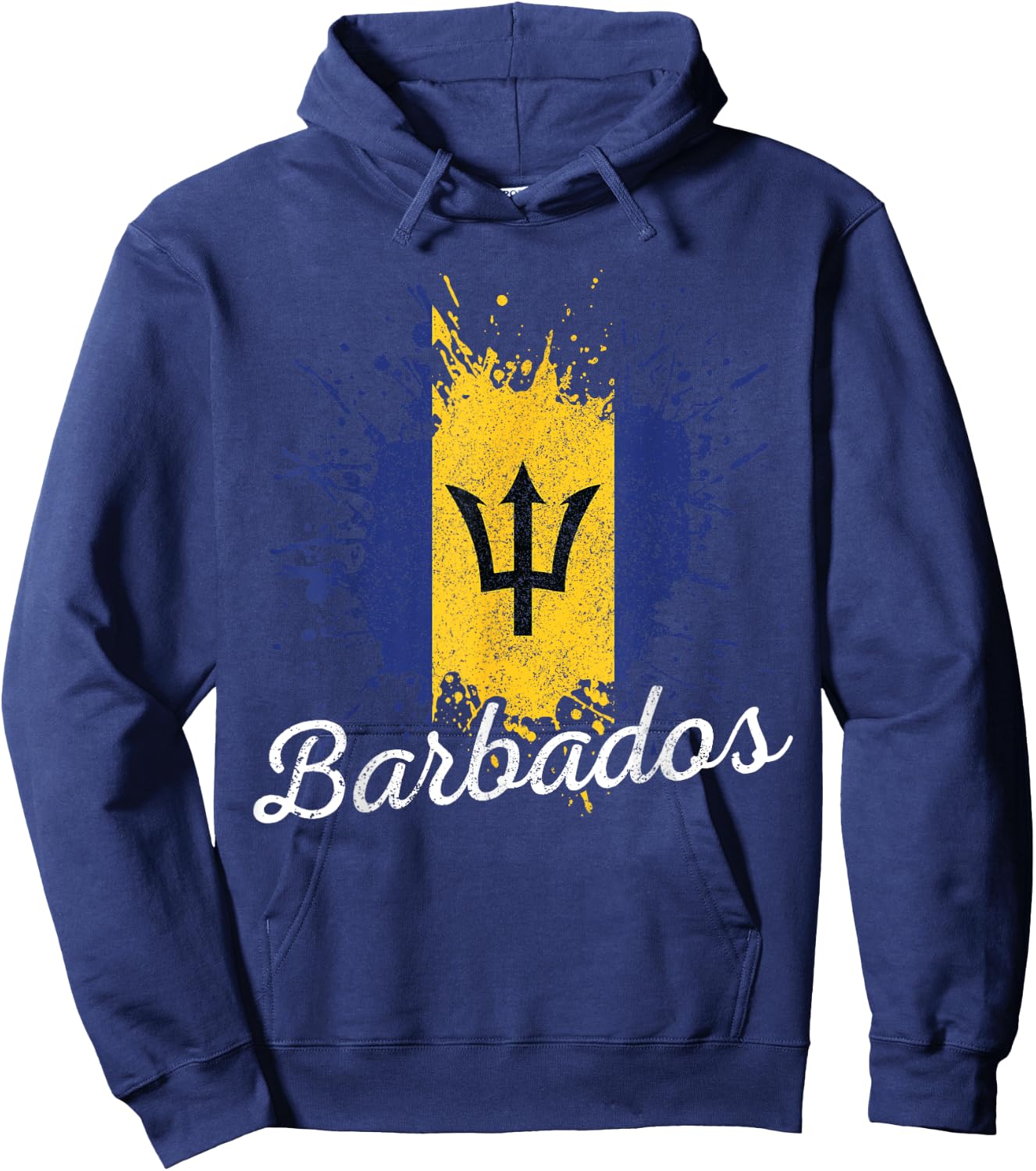 Barbados Flag Barbadian Bajan Pride Gift Hoodie - Hoodie | Navy