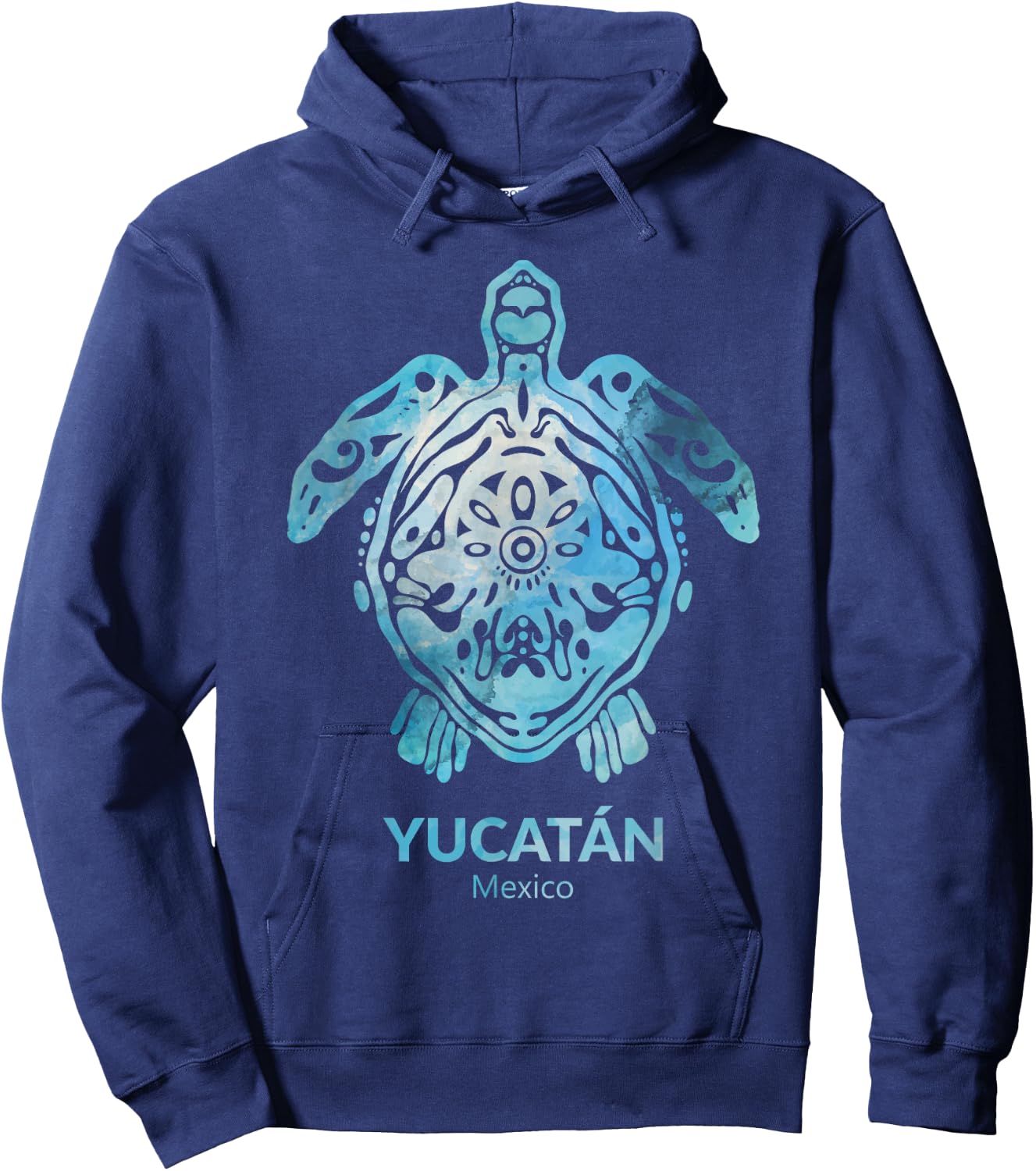 Yucatan Mexico Sea Turtle Ocean Souvenir Hoodie - Hoodie | Navy