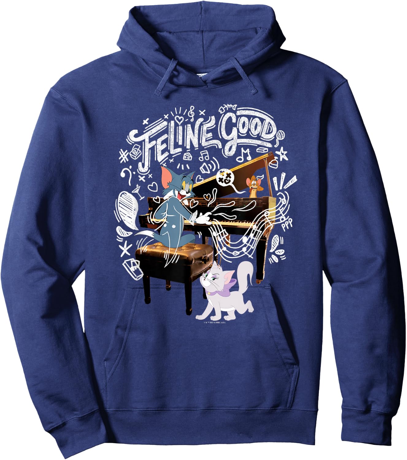 Tom & Jerry Movie Feline Good Hoodie - Hoodie | Navy