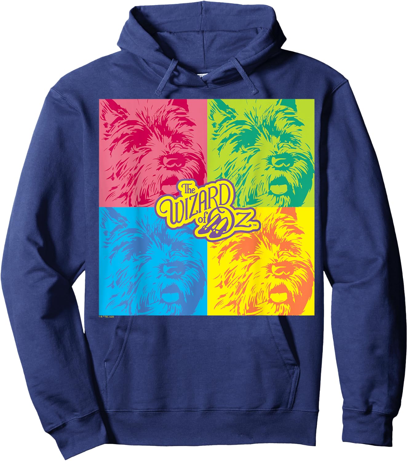 The Wizard Of Oz - Toto Dog Grid Hoodie - Hoodie | Navy