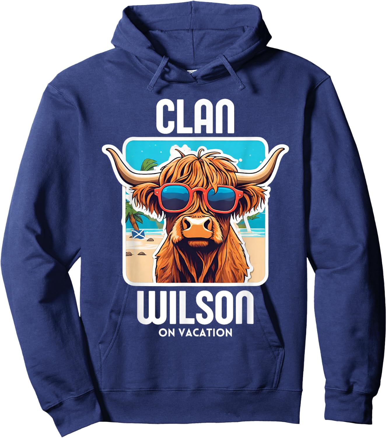 Wilson Clan Vacation Scottish Family Name Party Hoodie - Hoodie | Navy