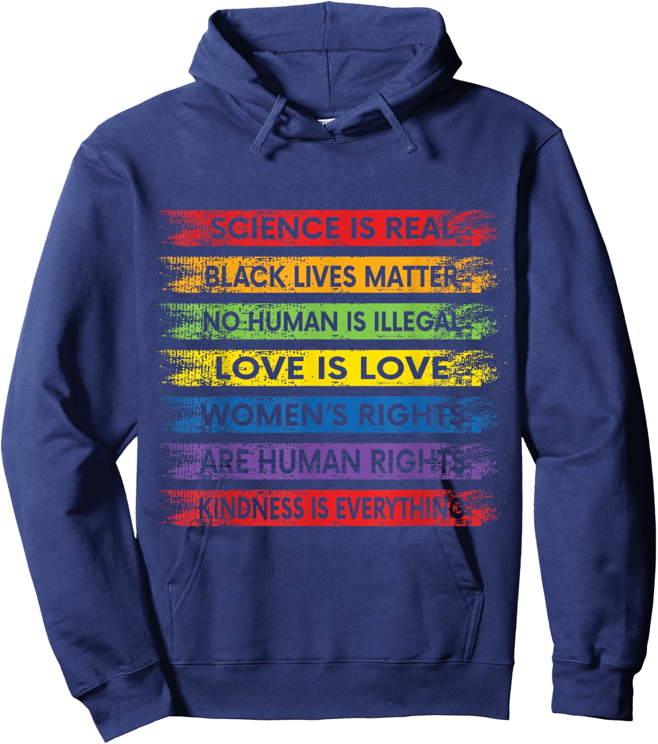Science Is Real Black Lives Matter Design Hoodie - Hoodie | Navy