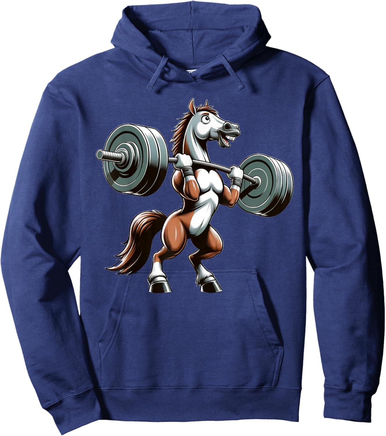 Horse Powerlifting Weightlifting Gym Workout Hoodie - Hoodie | Navy