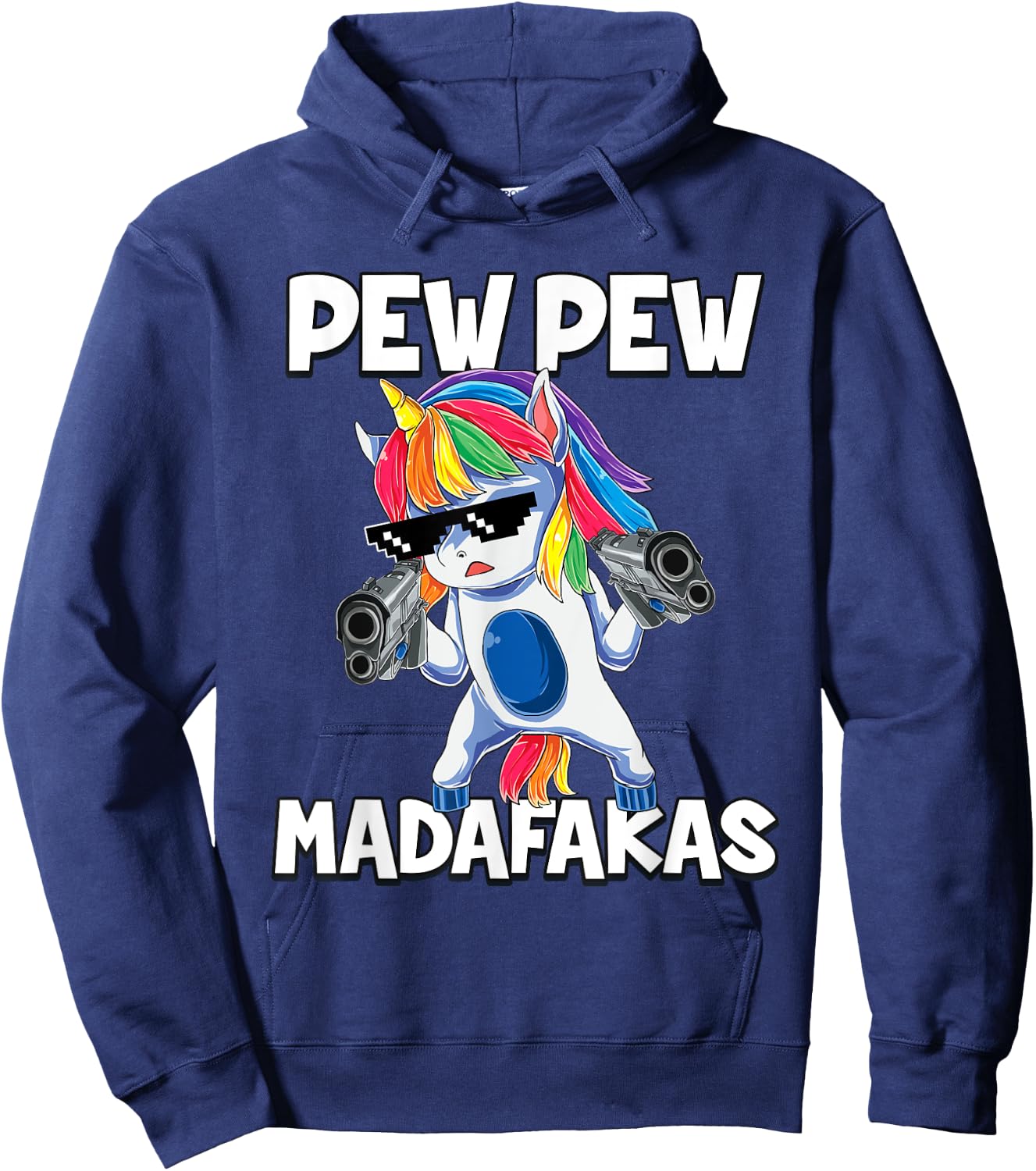 Pew Pew Madafakas Unicorn Hoodie - Hoodie | Navy