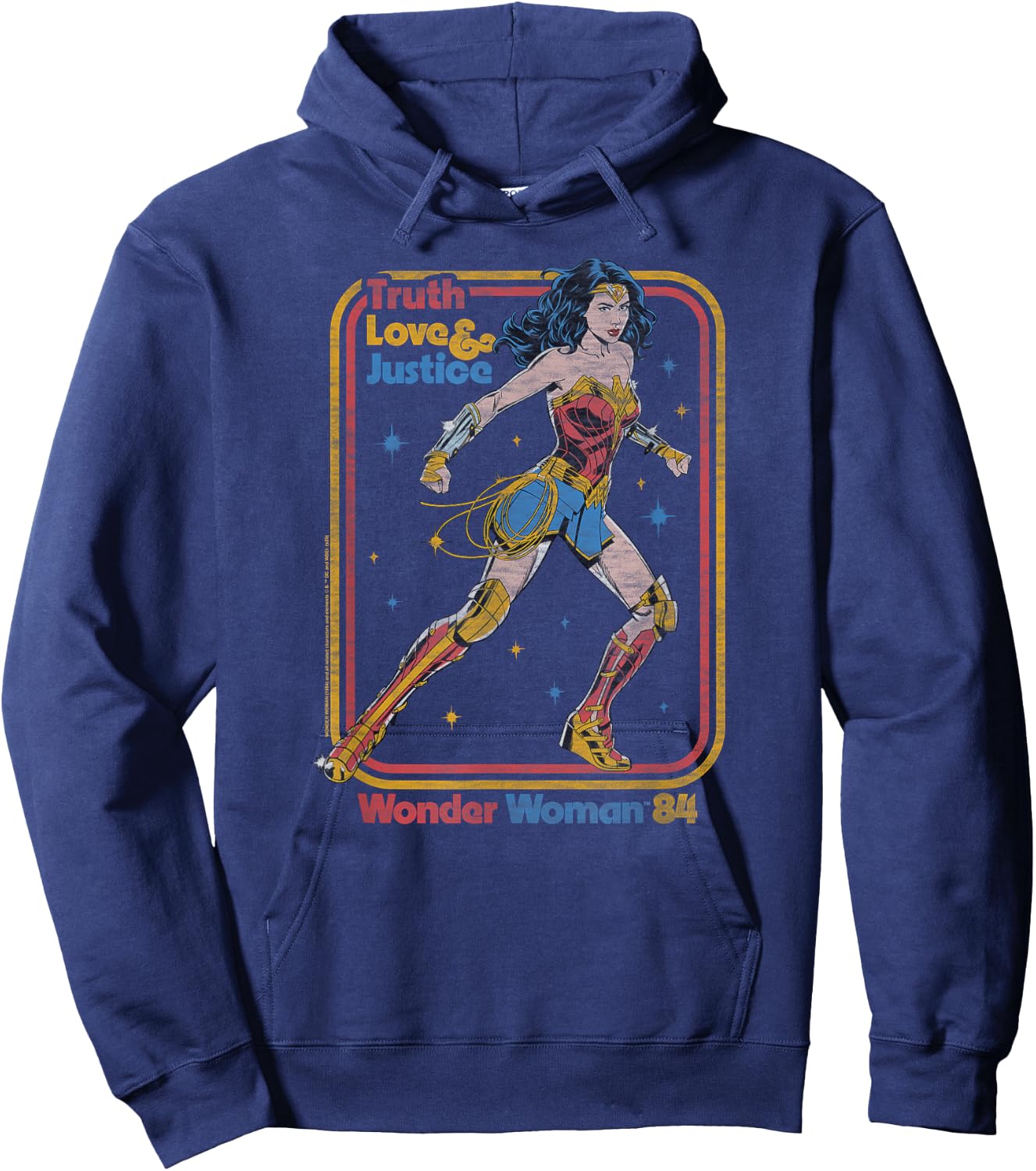 Wonder Woman 1984 Retro Justice '84 Hoodie - Hoodie | Navy