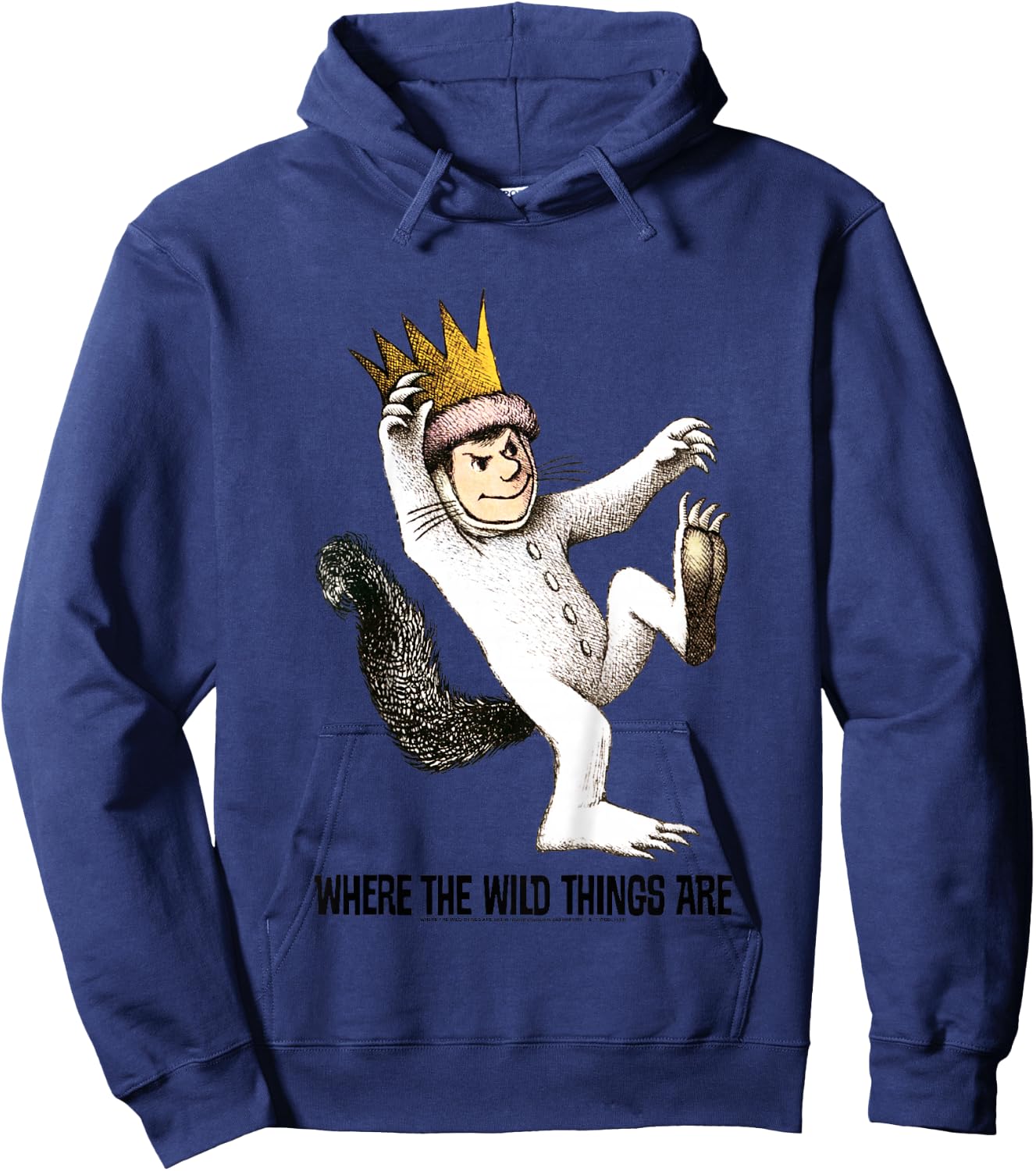 Kids Where The Wild Things are Big Max Portrait Hoodie - Hoodie | Navy
