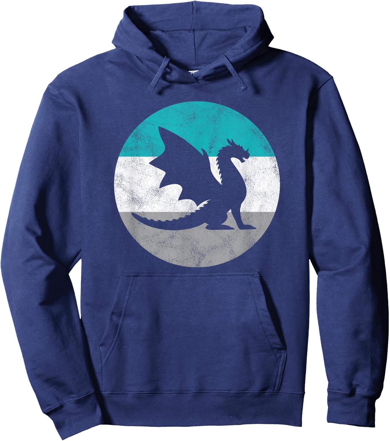 Dragon Retro Gift or Boys Hoodie - Hoodie | Navy