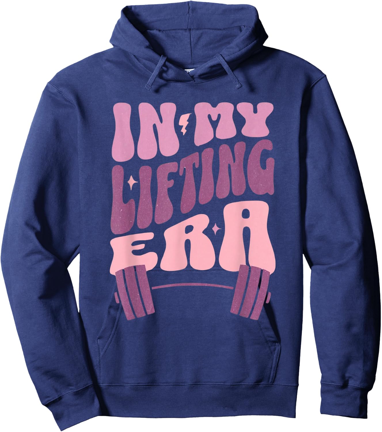 In My Lifting Era - Gym Girl Boss Pump Cover Hoodie - Hoodie | Navy