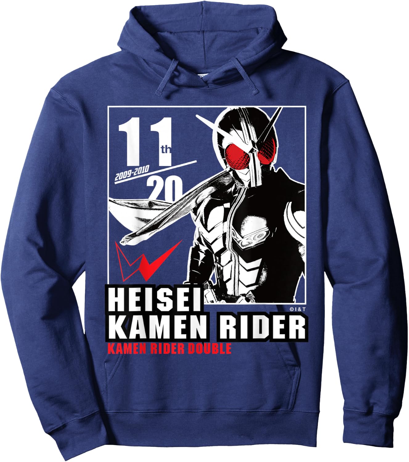 Kamen Rider W Heisei Rider Anniversary Hoodie - Hoodie | Navy
