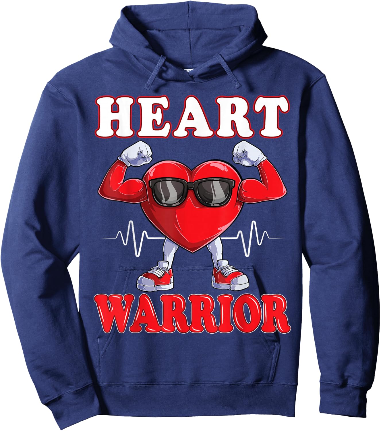 Heart Warrior CHD Awareness Hoodie - Hoodie | Navy
