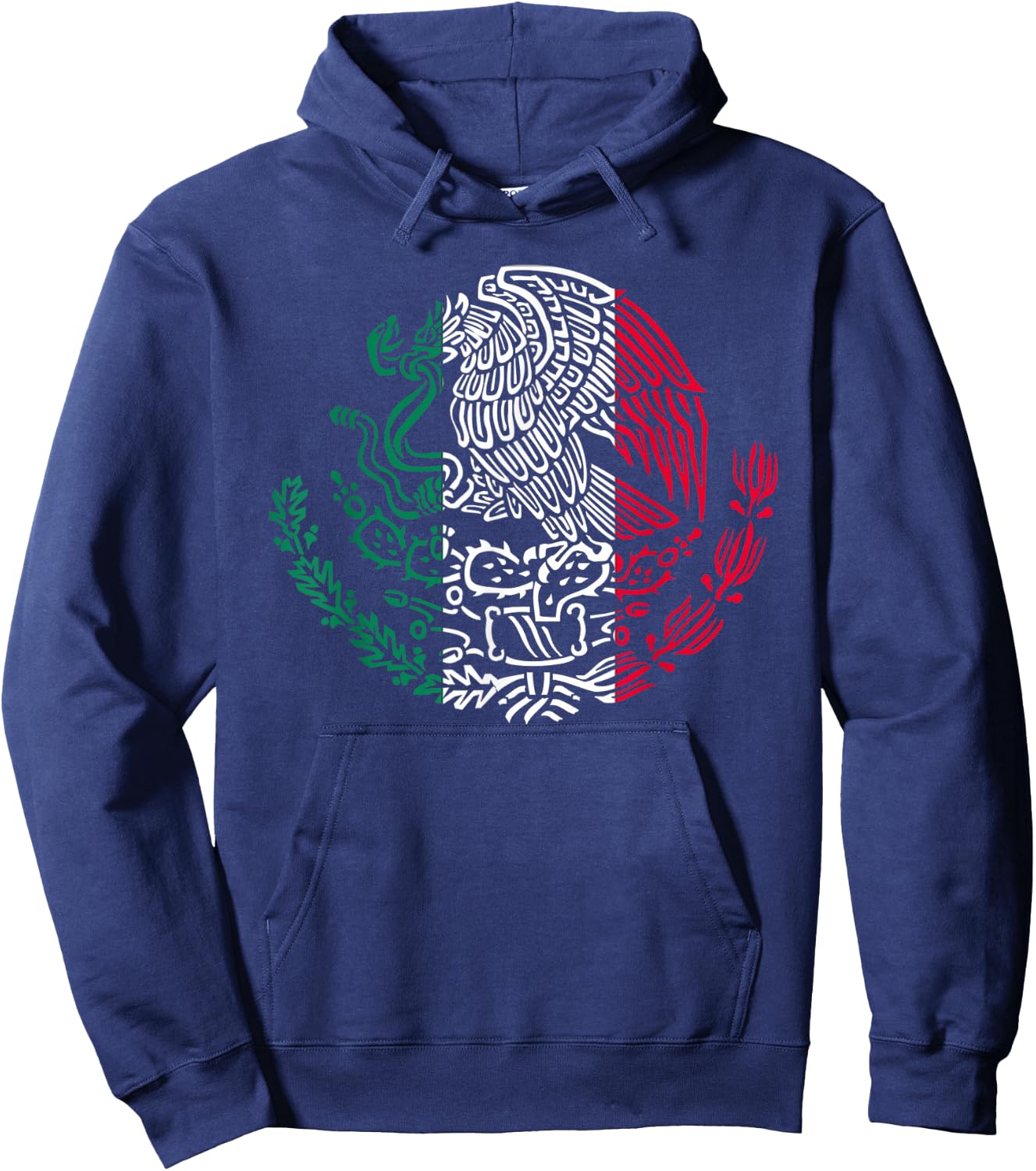 Mexican Eagle Mexico Flag Hoodie - Hoodie | Navy