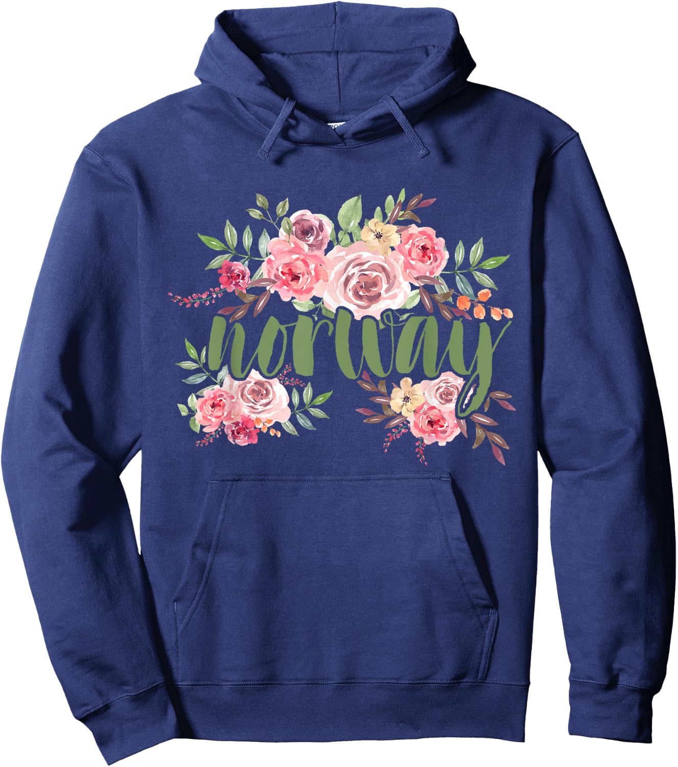 Flowers Norway Hoodie - Hoodie | Navy